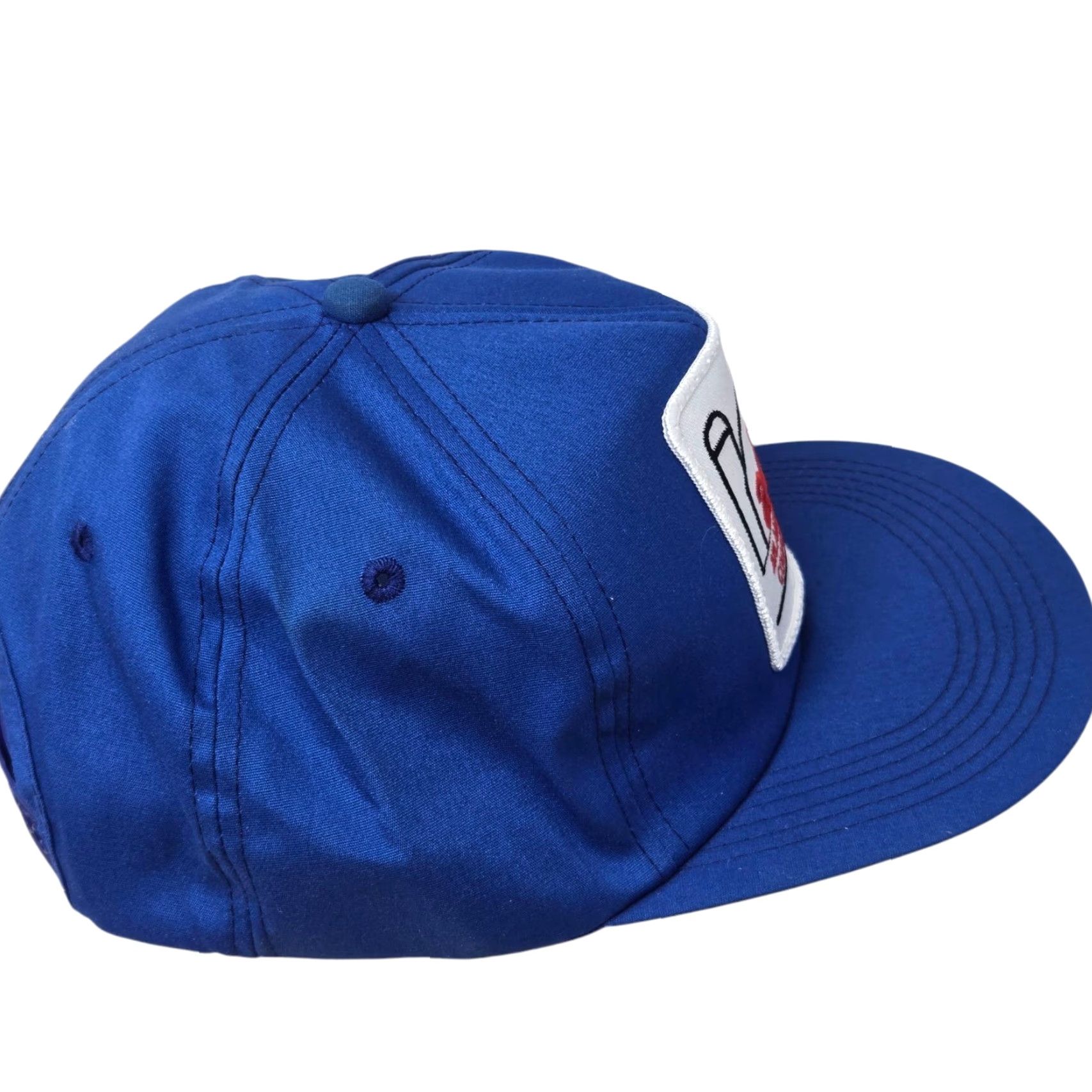 Vintage VINTAGE Atlanta Dairy Cooperative Trucker Hat K-Products Made in USA Big Patch Blue Cotton Adjustable 1990s Cap Mens Size ONE SIZE - 5 Thumbnail