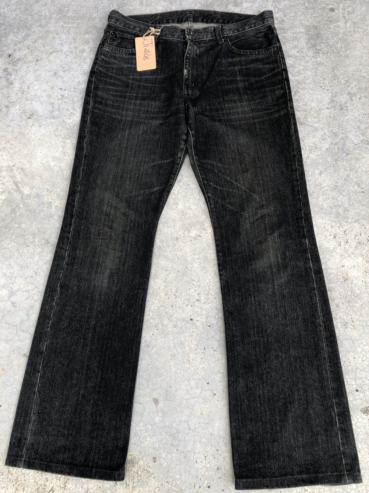 If Six Was Nine Flared Uniqlo Jeans Distressed Jeans Size US 33 - 1 Thumbnail
