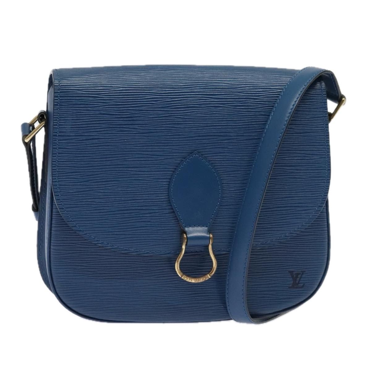 Louis Vuitton LOUIS VUITTON Epi Saint Cloud GM Shoulder Bag Toledo Blue Size ONE SIZE - 1 Thumbnail