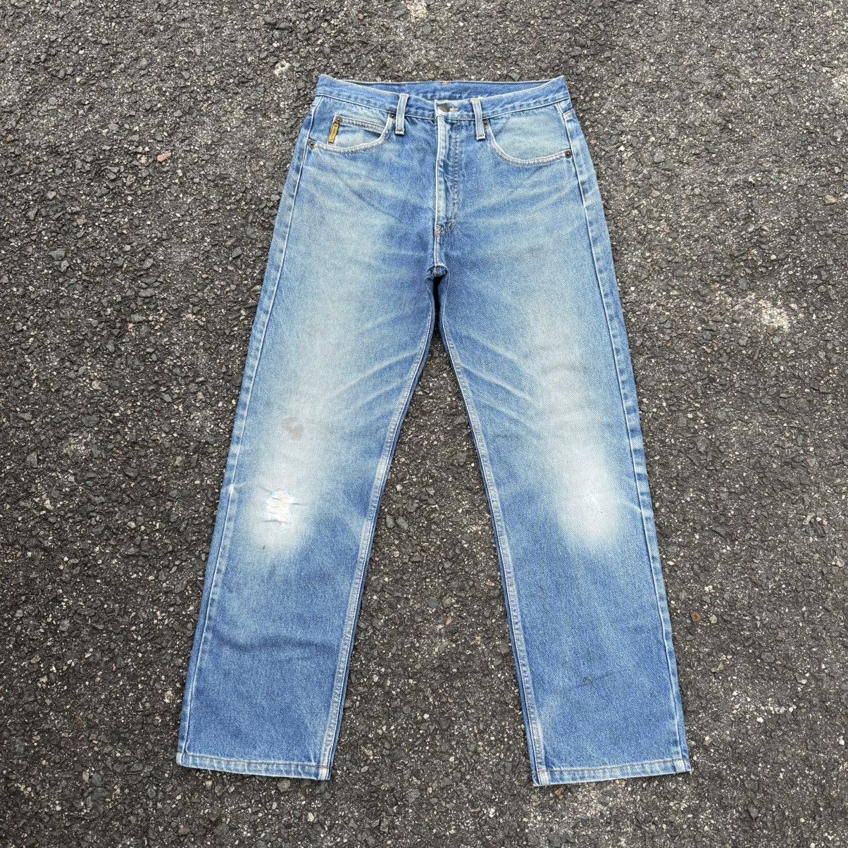Giorgio Armani VINTAGE ARMANI JEANS 90' LIGHT WASH DENIM JEAN PANTS Size US 31 - 1 Thumbnail