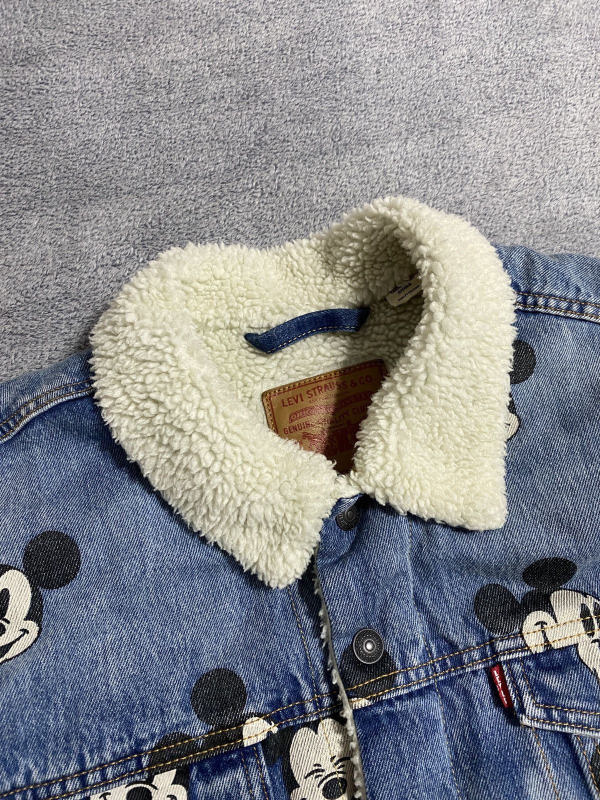 Levi's Levis x Disney mickey mouse 501 Sherpa Jacket limited edit Size US L / EU 52-54 / 3 - 9 Thumbnail