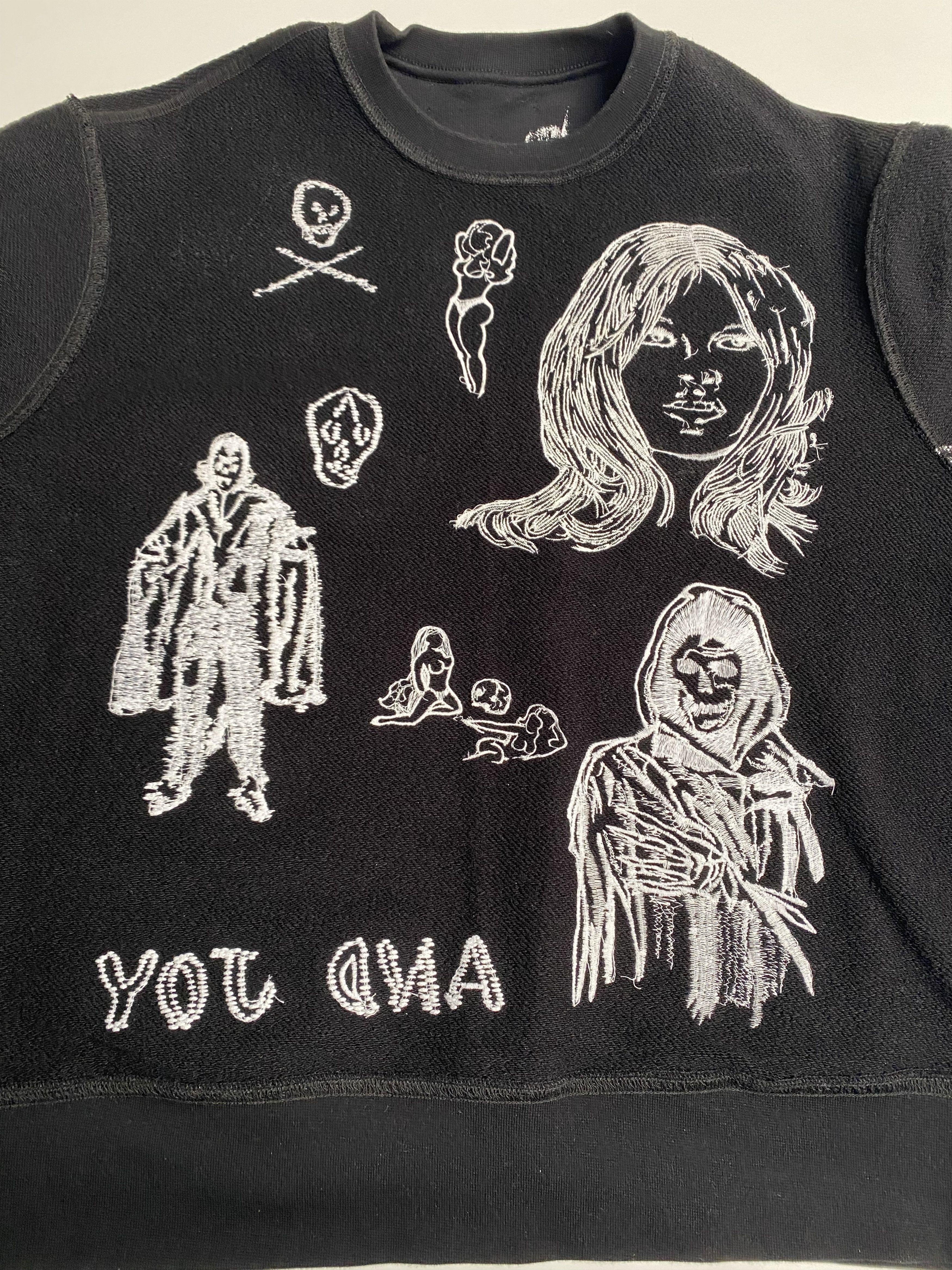 Amiri × Wes Lang Amiri / Wes Lang Embroidered Sketch Crewneck Sweatshirt Size US M / EU 48-50 / 2 - 9 Thumbnail