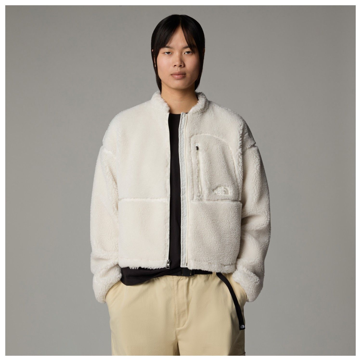 The North Face o1s22i1n1124 Hi-neck Sweatshirt in White Size L / US 10 / IT 46 - 3 Thumbnail