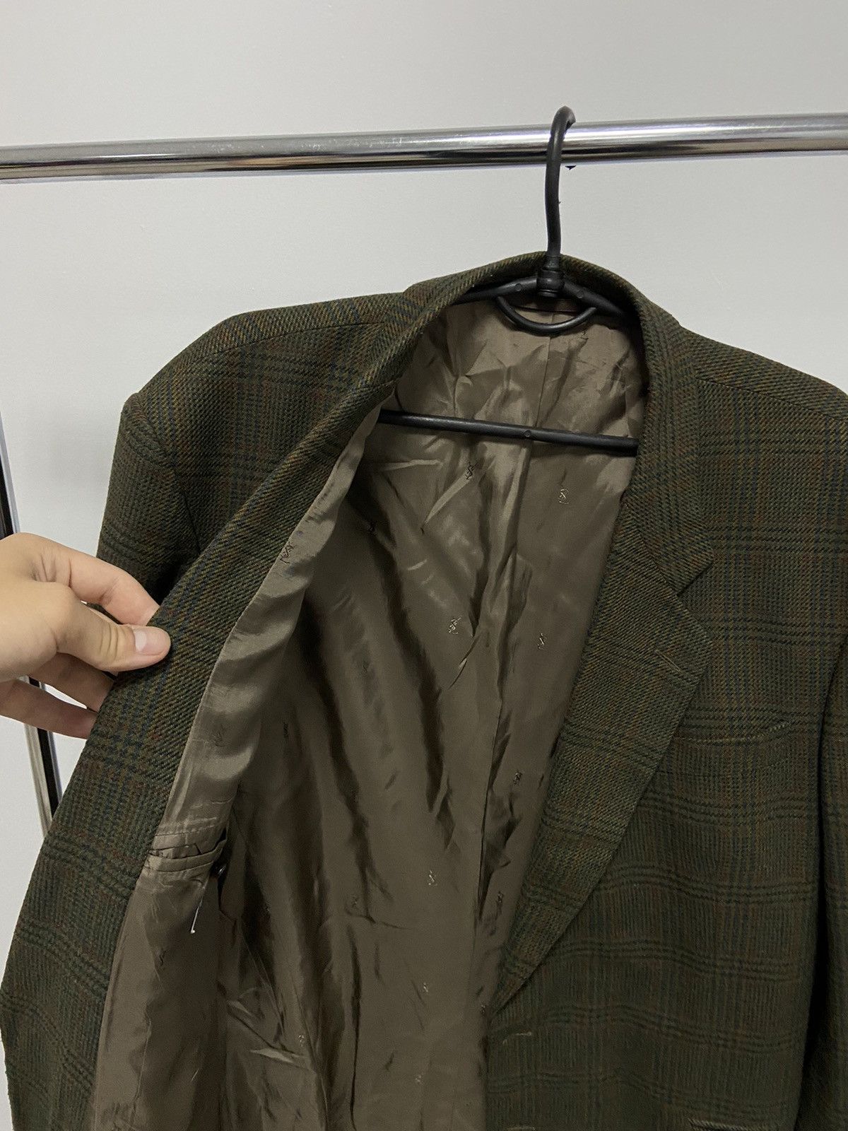 Vintage × Yves Saint Laurent Yves Saint Laurent Pour Homme Blazer Vintage Logo Luxury Size 54L - 4 Thumbnail