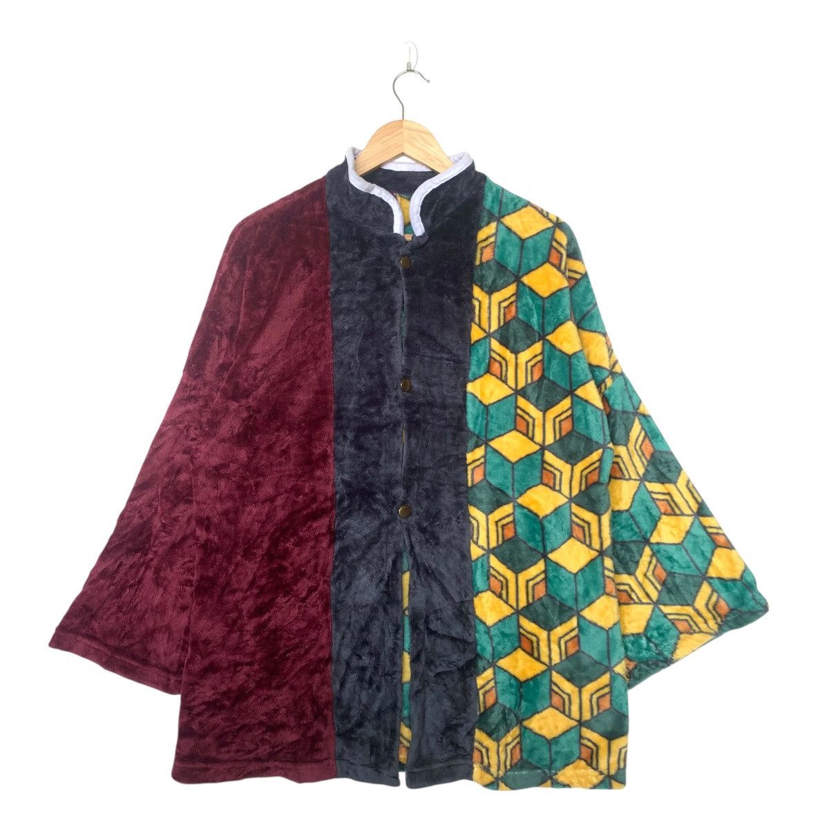 Demon DEMON SLAYER GIYU Costume Fleece Coat Jacket Size US M / EU 48-50 / 2 - 1 Thumbnail