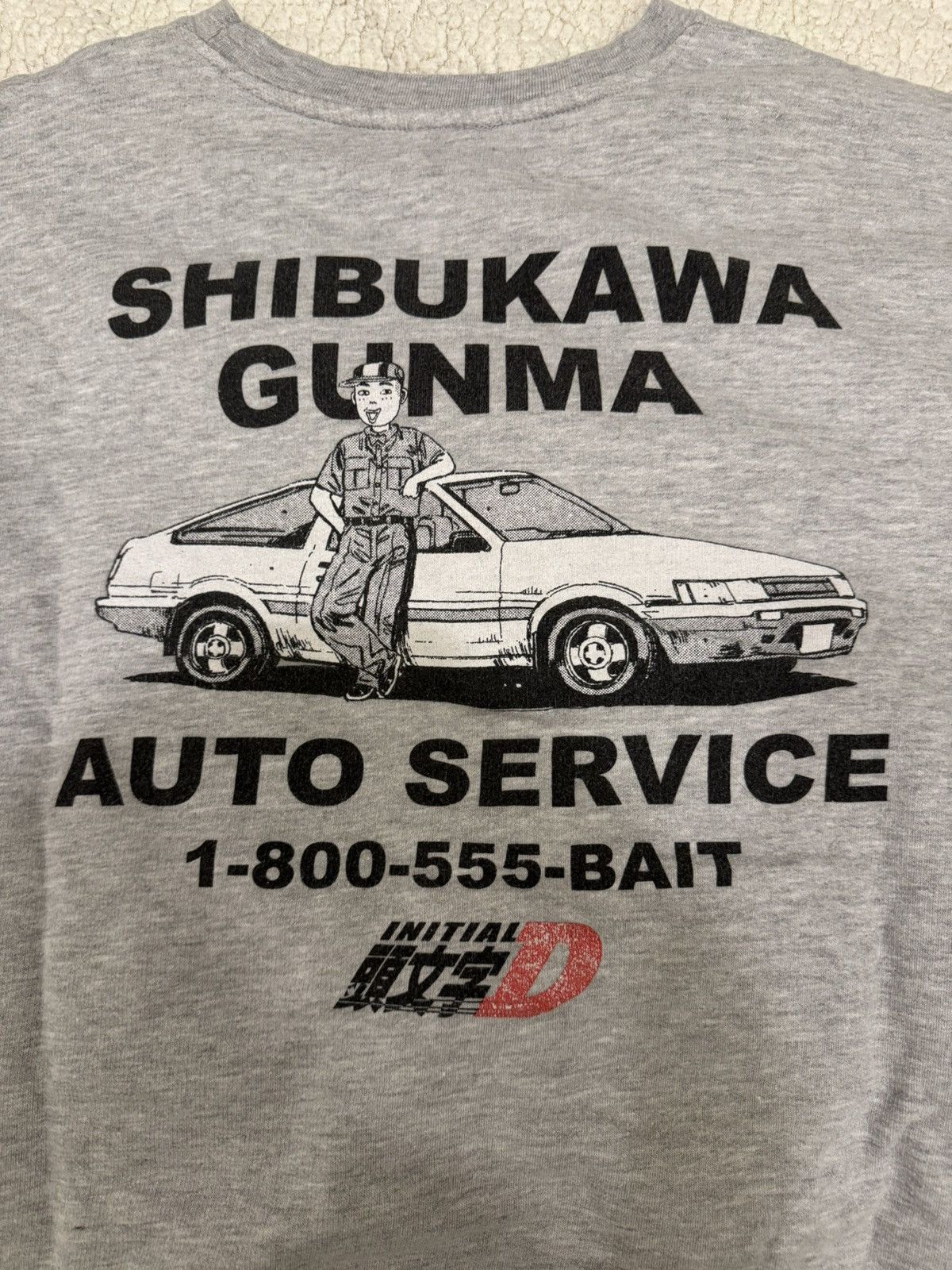 Bait Bait x Initial D - Grey Swearshirt Size L Size US L / EU 52-54 / 3 - 4 Thumbnail