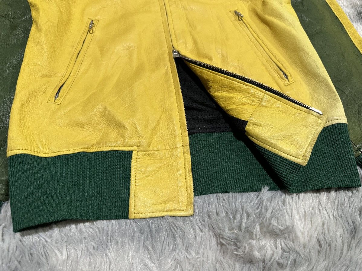 Japanese Brand 🔥Aw04 Drestrip Deer Leather Track Jacket Jamaica Marijuana Size US S / EU 44-46 / 1 - 2 Thumbnail