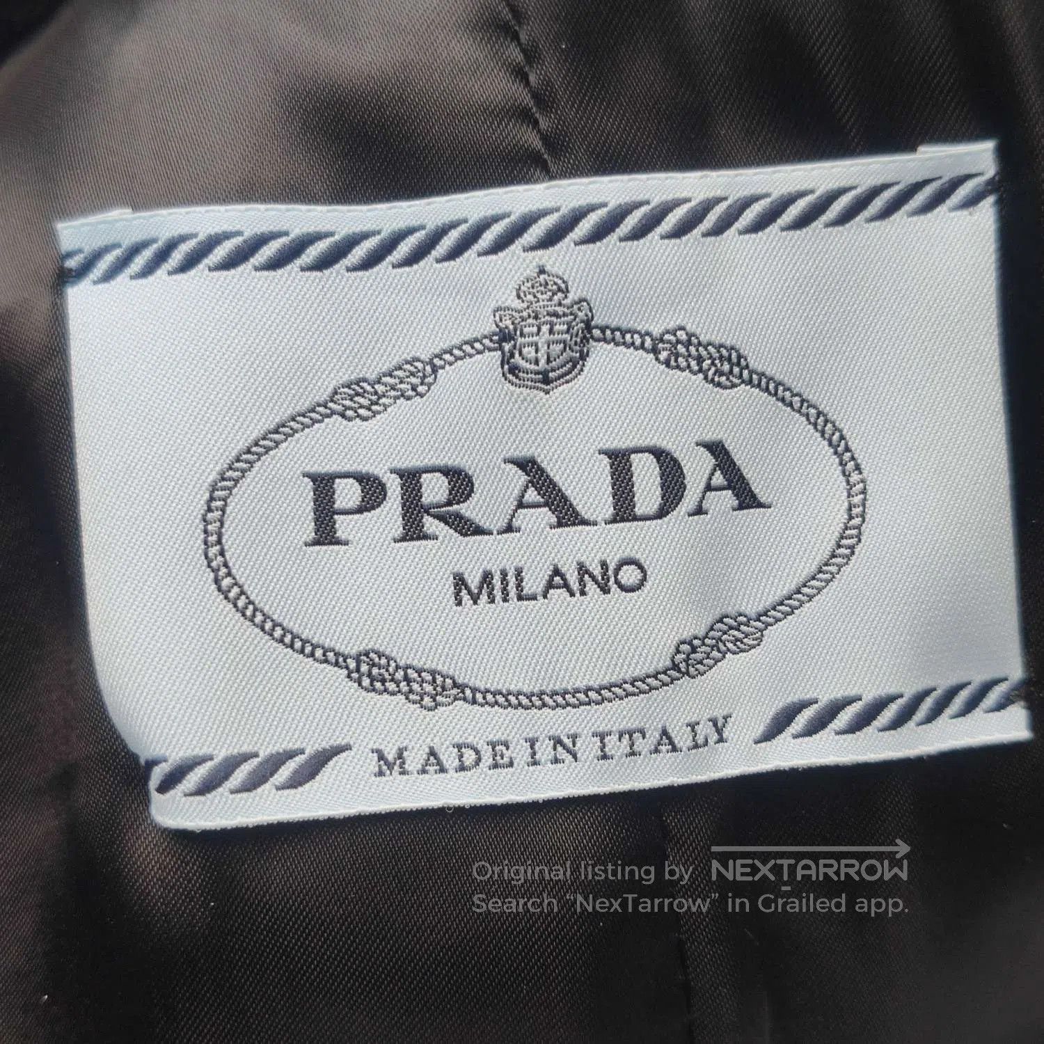 Prada Prada XS Gray Plaid Lapel Sheepskin Coat. Size M / US 6-8 / IT 42-44 - 5 Thumbnail
