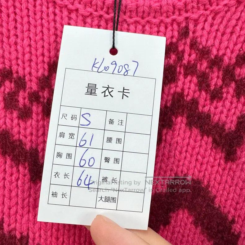 Acne Studios Acne Studios 25 Pink Dog Bow Knit Sweater Size US S / EU 44-46 / 1 - 7 Thumbnail