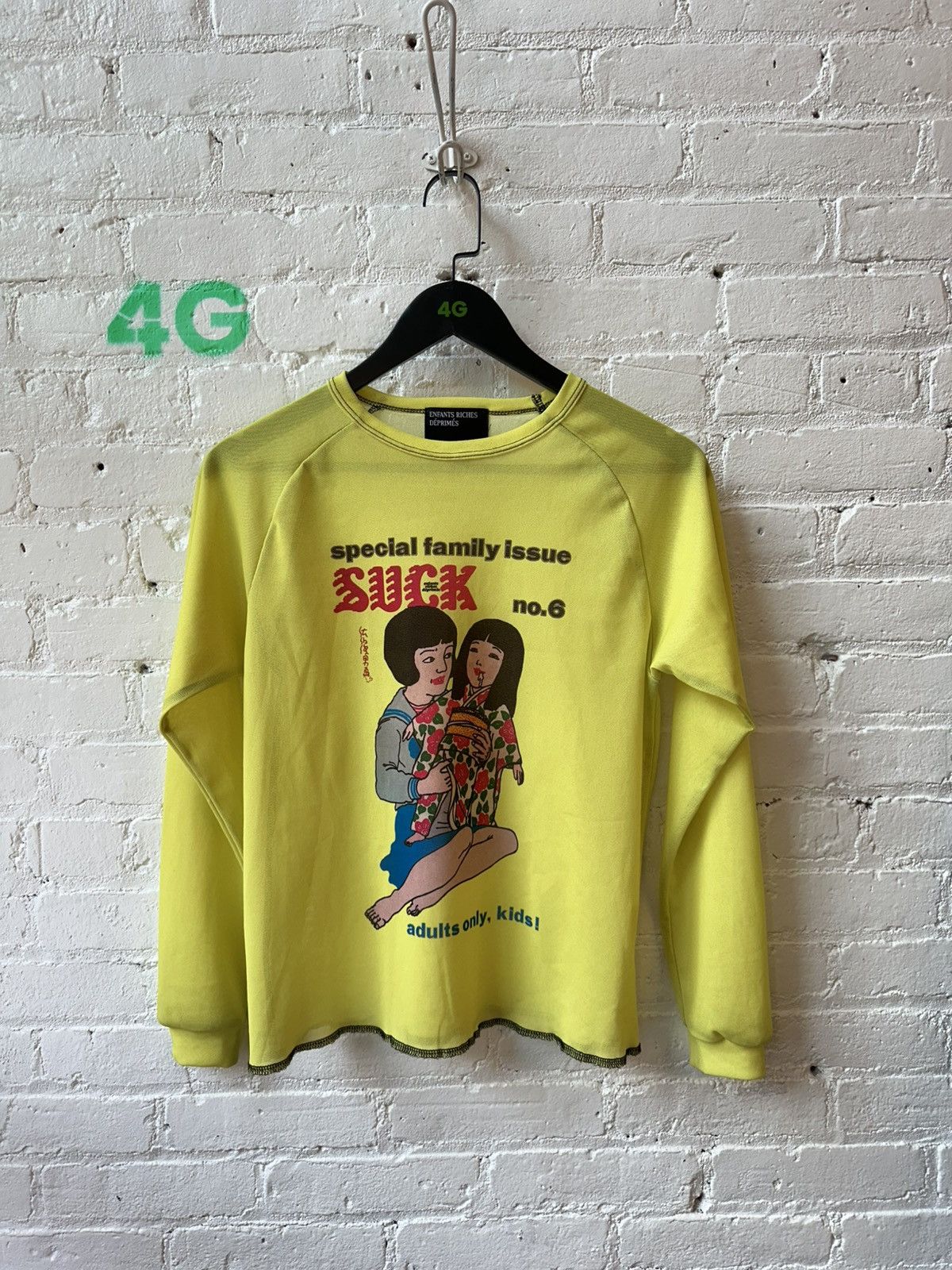 Enfants Riches Deprimes ENFANTS RICHES DEPRIMES FAMILY ISSUE LONG SLEEVE Size US XS / EU 42 / 0 - 1 Thumbnail
