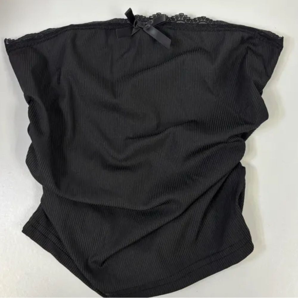 Shein SHEIN Lace Trim Tube Tops - Black and Light Green Size S / US 4 / IT 40 - 3 Thumbnail