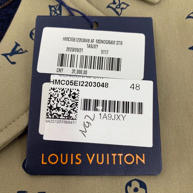 Louis Vuitton Louis Vuitton 22 brown logo presbyopic striped cotton lape Size US M / EU 48-50 / 2 - 7 Thumbnail