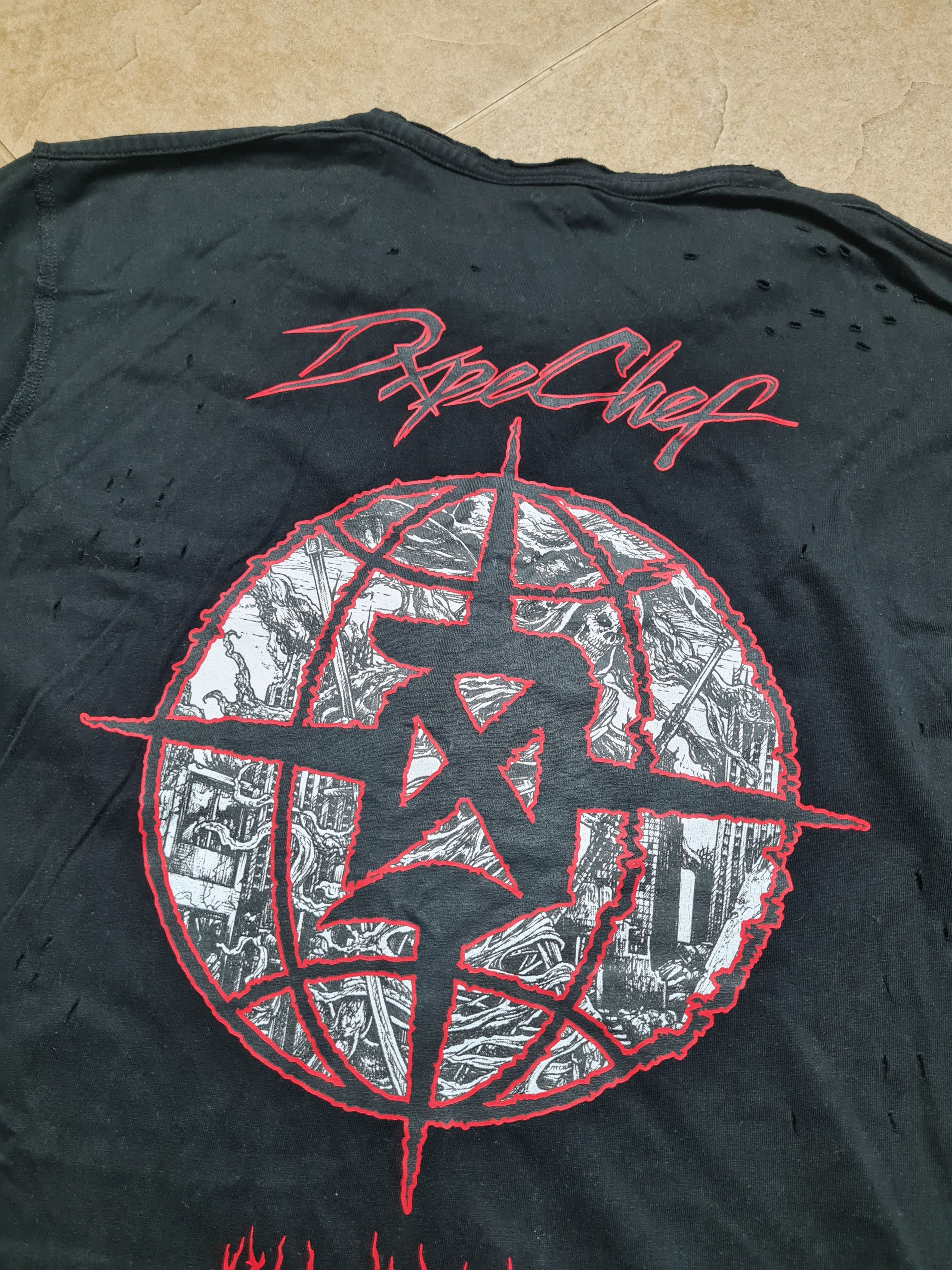 Dxpe Chef Dxpe Chef Distressed Tee Heavy Metal Skull Grunge Punk Goth Size US M / EU 48-50 / 2 - 11 Thumbnail