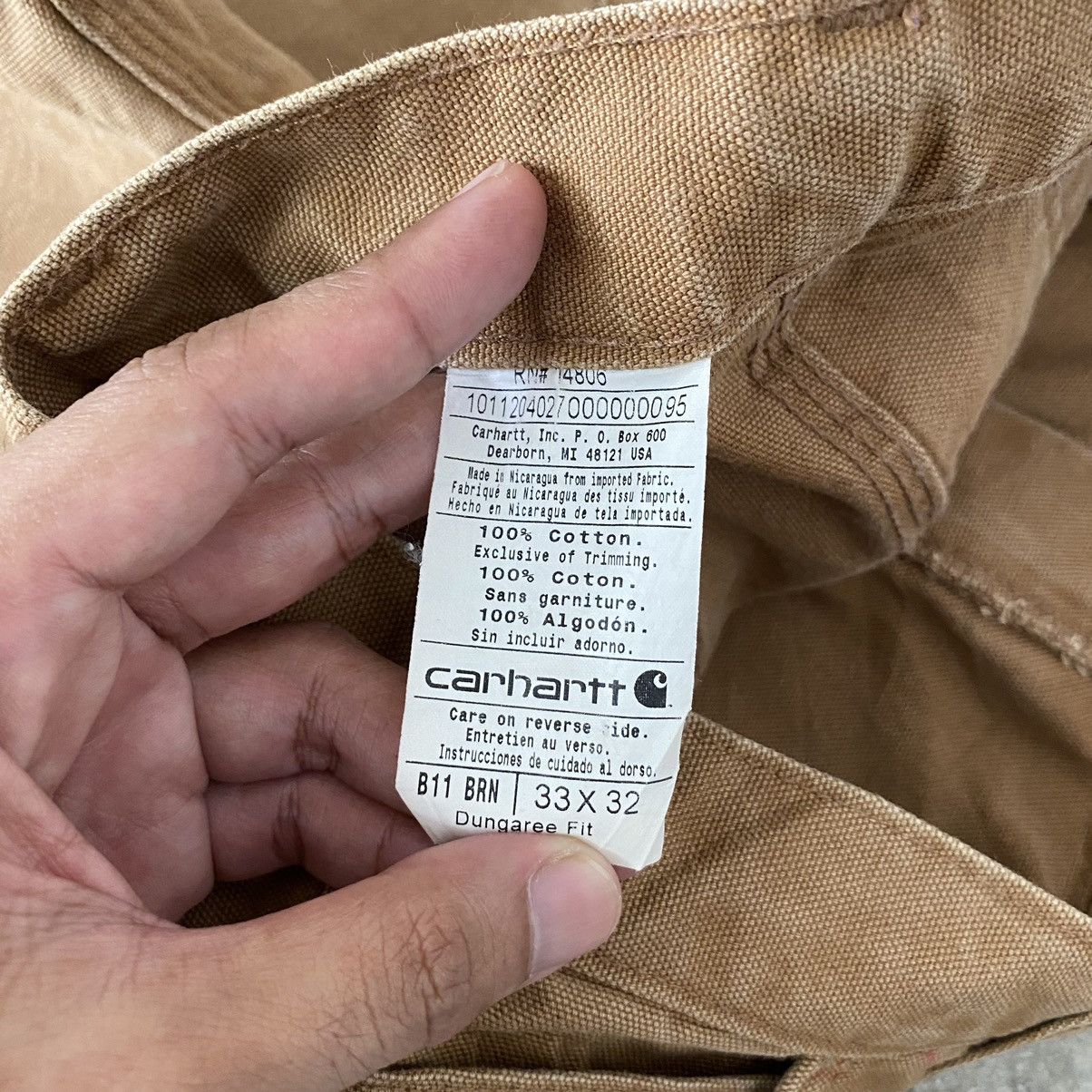 Carhartt Vintage Carhartt Tan Splatter Painter Workwear Pants Size US 33 - 19 Thumbnail