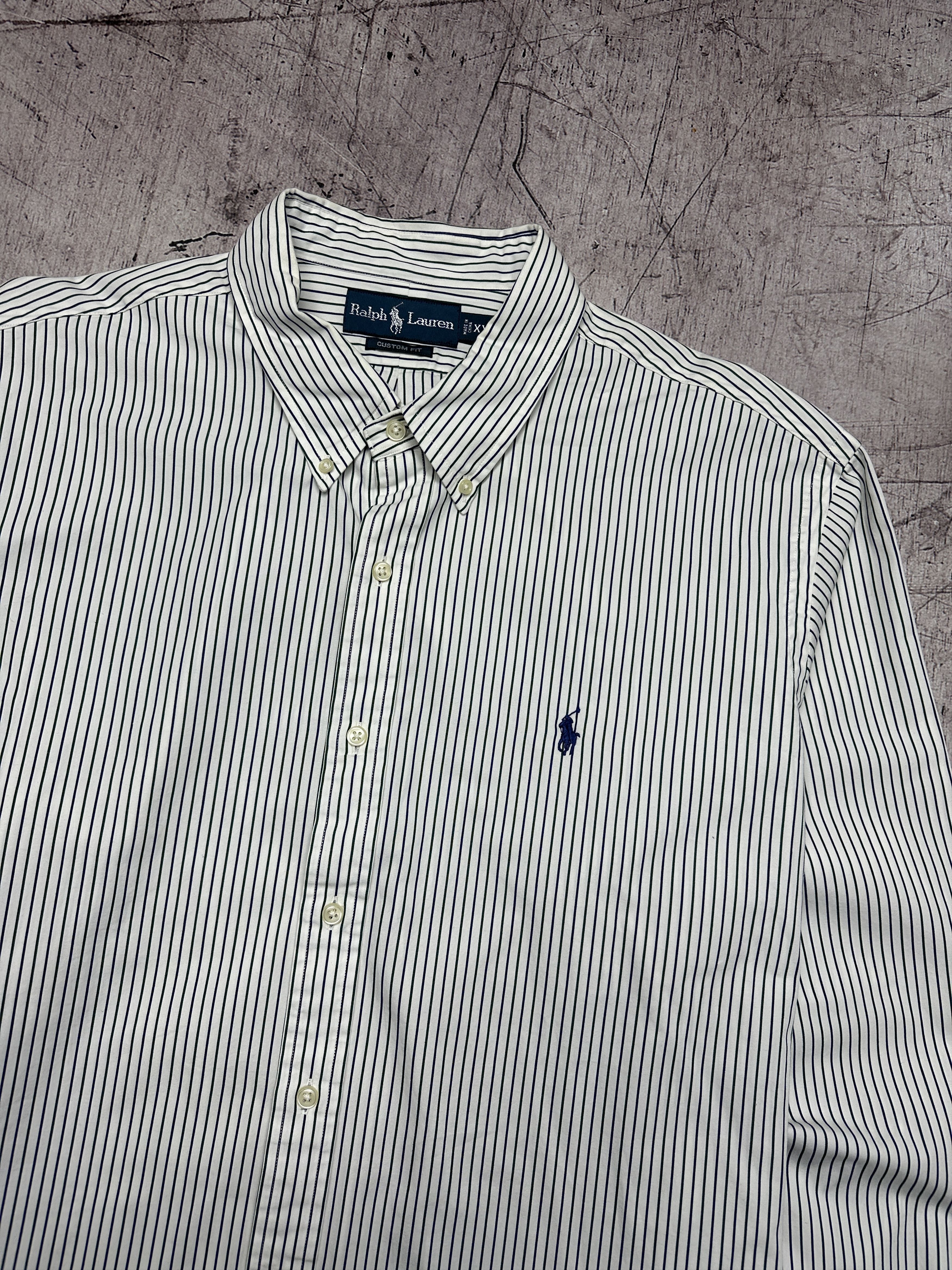 Polo Ralph Lauren Polo Ralph Lauren Vintage Mens Long Sleeve Striped Shirt Size US XXL / EU 58 / 5 - 2 Thumbnail