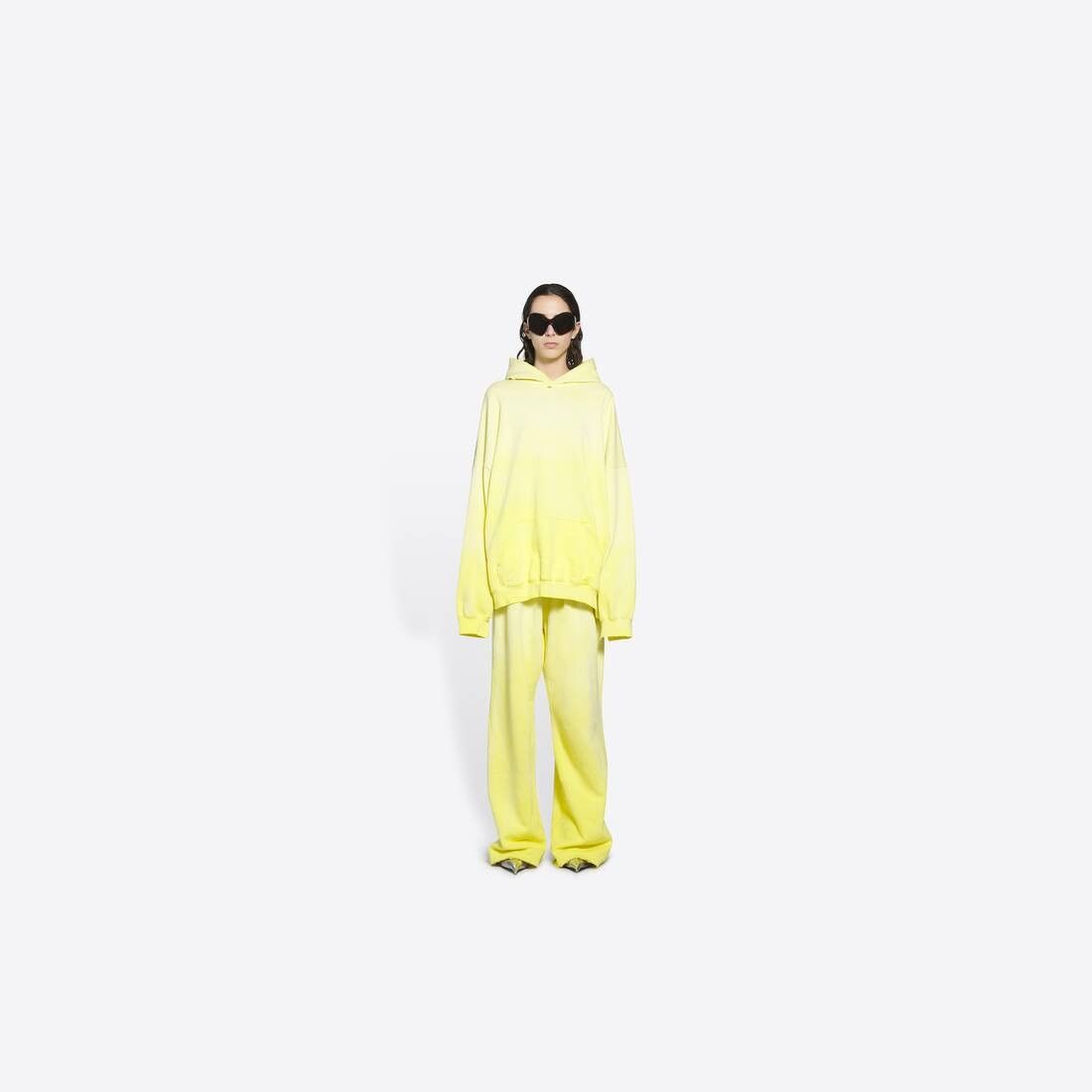 Balenciaga o1bcso1str1224 Boxy Hoodie in Yellow Size XS / US 0-2 / IT 36-38 - 6 Thumbnail