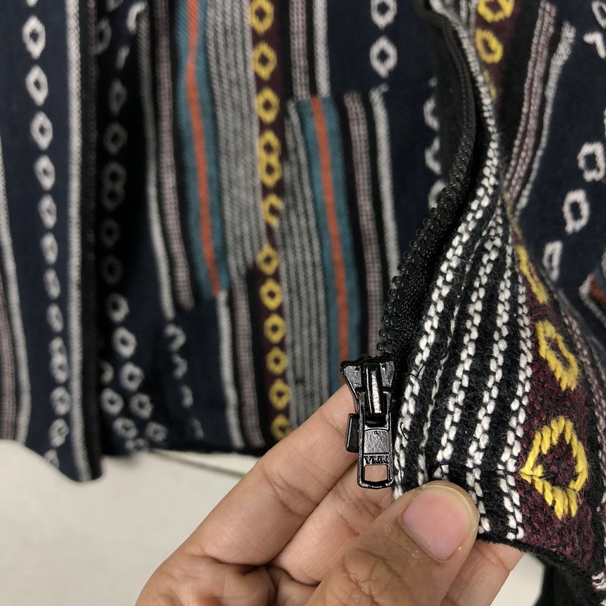 Japanese Brand 🔥Navajo Aztec Native Zipper Jacket Inspire Kapital Japan Size US M / EU 48-50 / 2 - 17 Thumbnail