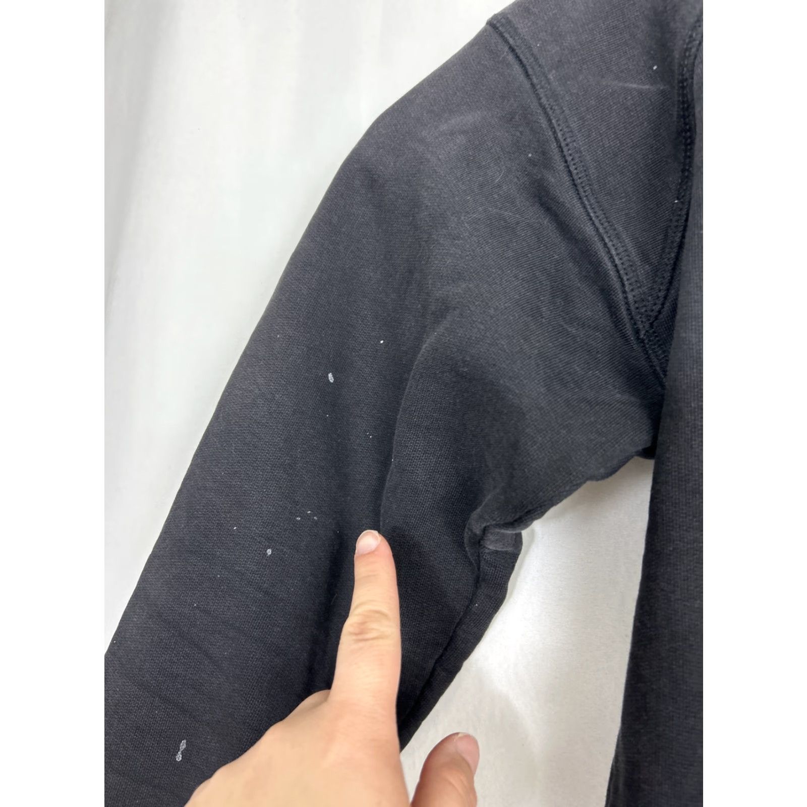 Vintage Trew Gear Mens Hoodie Full Zip Black Cotton Blend Paint Stains Medium Size US M / EU 48-50 / 2 - 4 Thumbnail