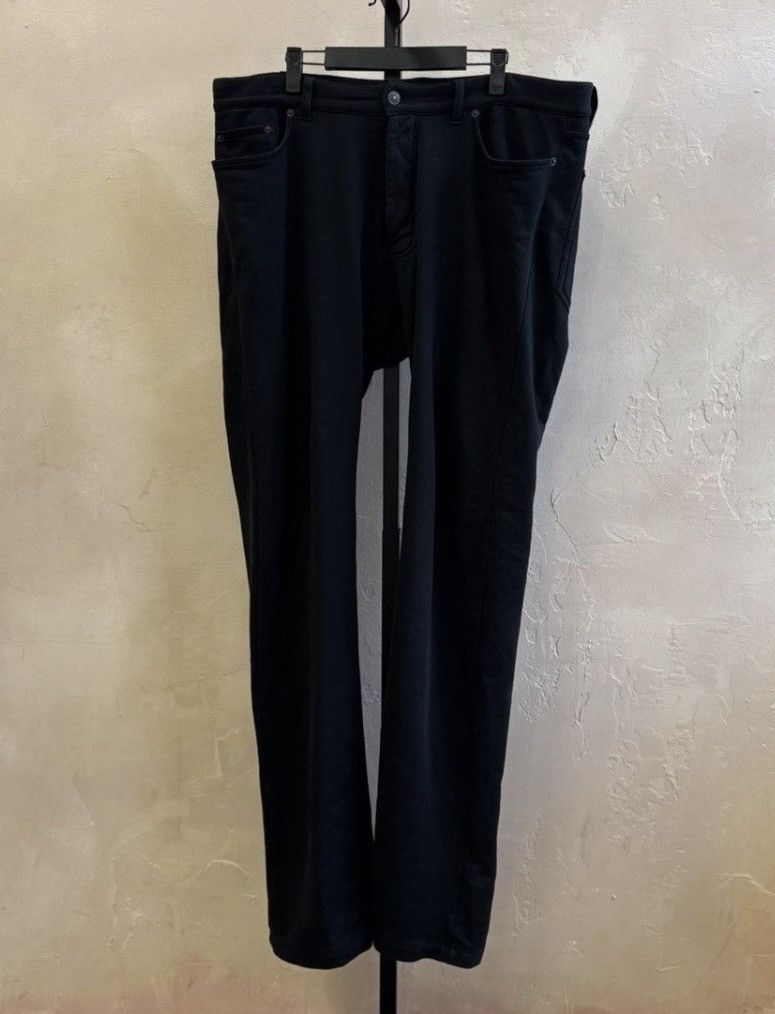 Balenciaga SS22 $638 BLACK FLARED LEG WIDE TROUSERS PANTS JEANS Size US 35 - 1 Thumbnail