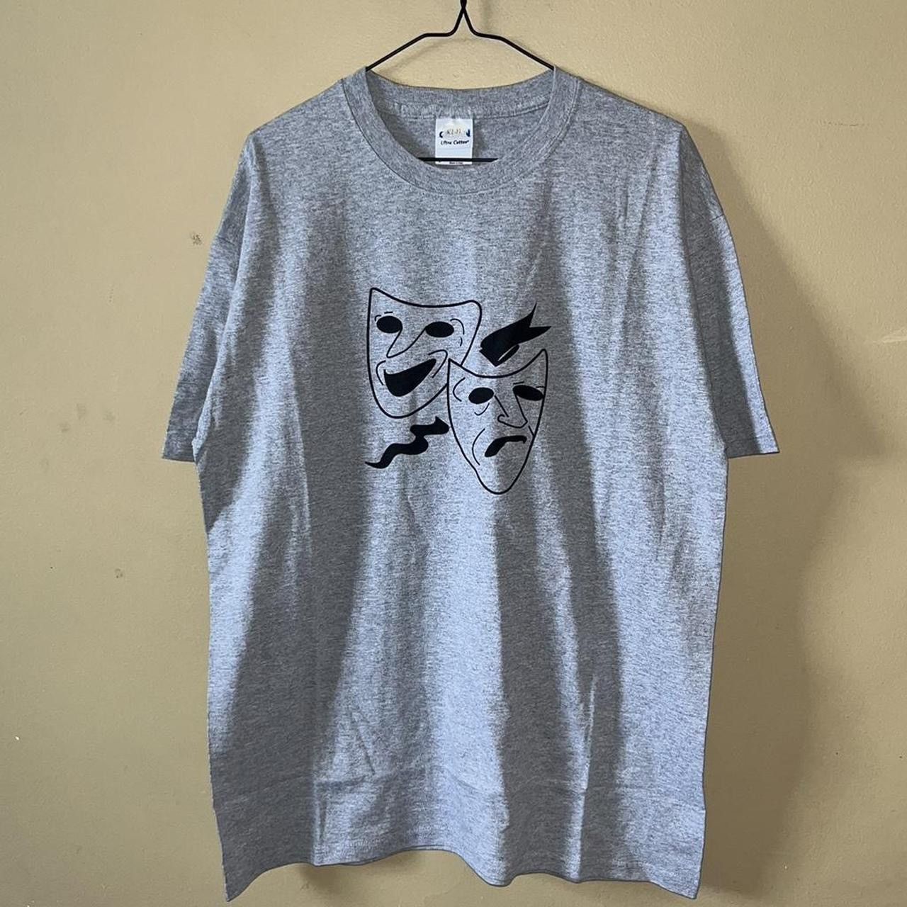 Vintage Vintage Comedy & Tragedy Drama Masks Theatre Archive Tee 🎭 Size US L / EU 52-54 / 3 - 1 Thumbnail