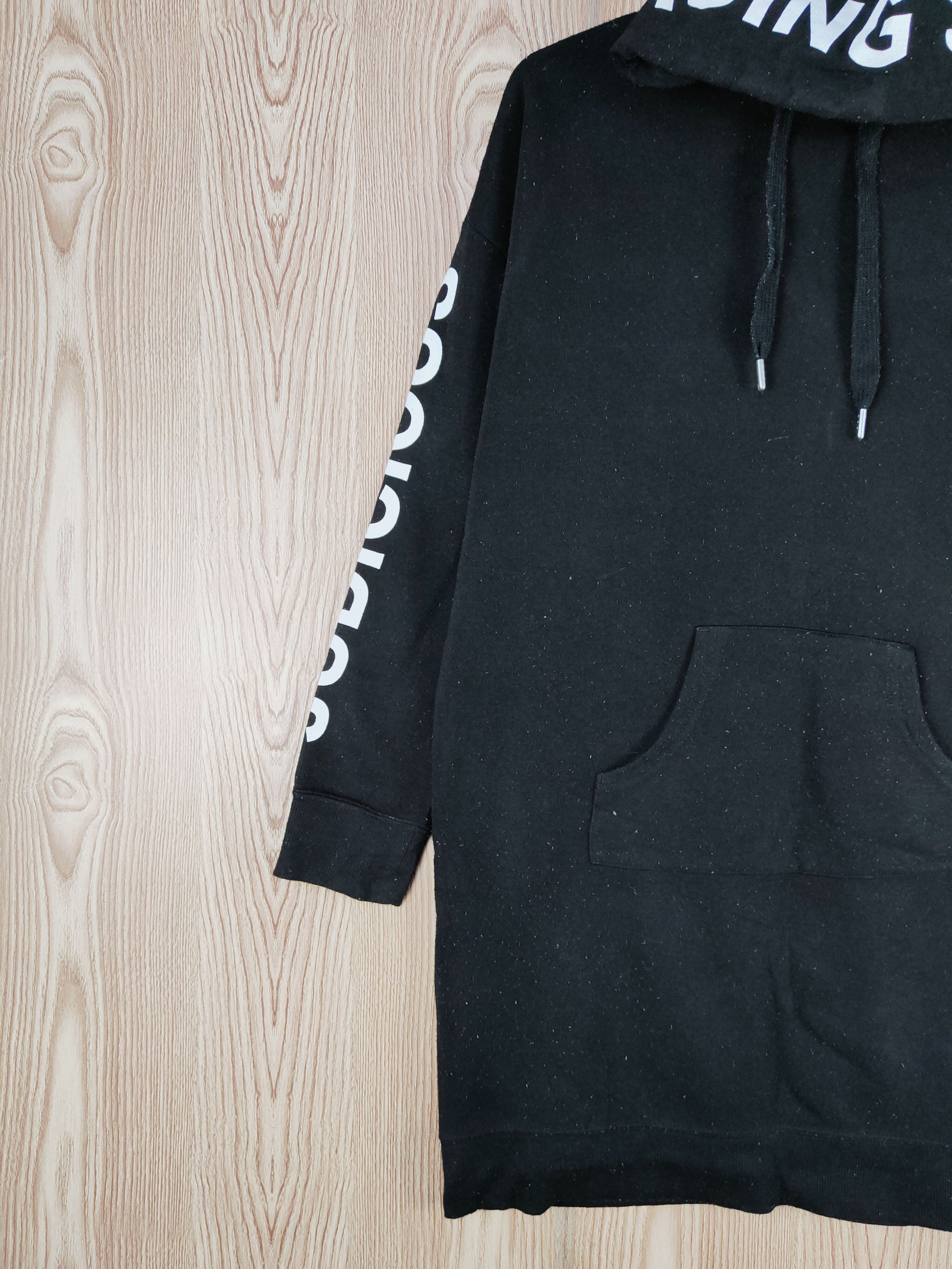 Japanese Brand × Vintage Super Rare 💥 Galyge Black Hoodie Long Sweatshirts Size US L / EU 52-54 / 3 - 7 Thumbnail