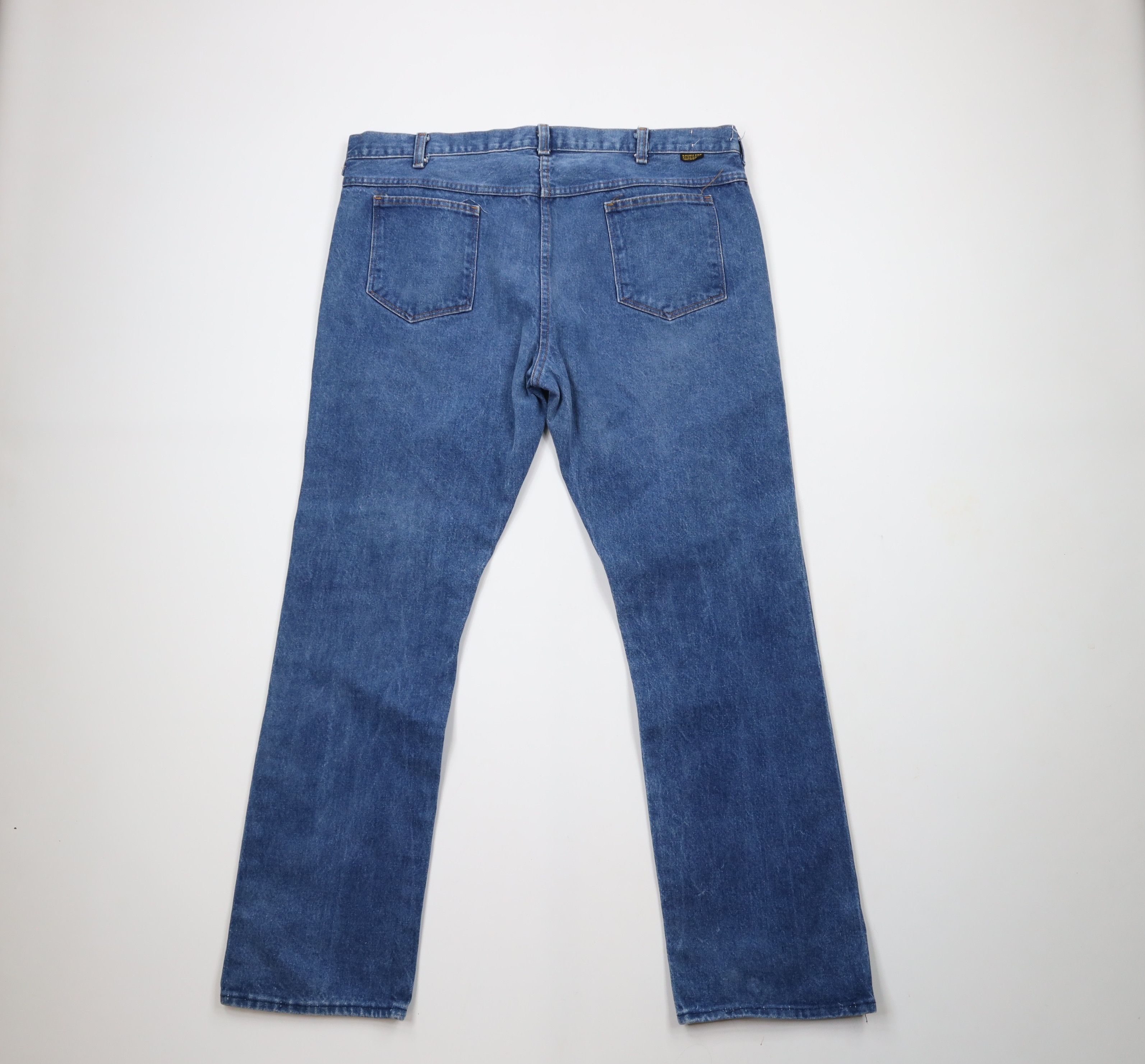 Vintage Vintage 70s Streetwear Straight Leg Denim Jeans Blue USA Size US 40 / EU 56 - 9 Thumbnail