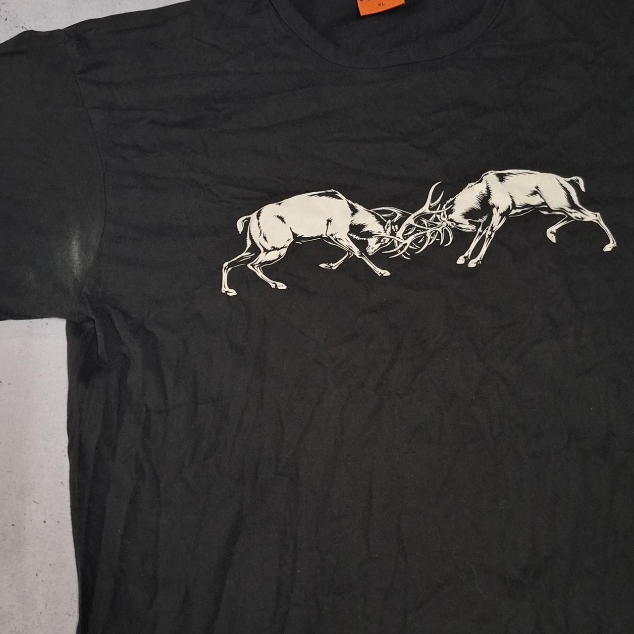 Other Black and white graphic tee with deer design #grunge Size US XL / EU 56 / 4 - 2 Thumbnail