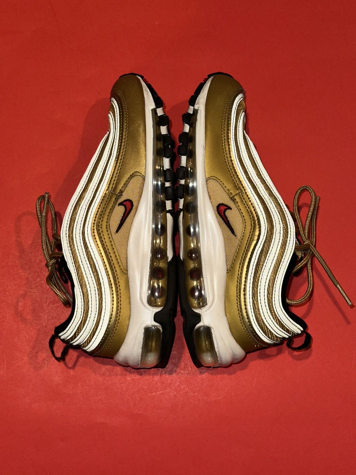 Nike Nike Air Max 97 OG DQ9131 700 Metallic Gold Bullet Sneakers Size US 6.5 / EU 39-40 - 4 Thumbnail