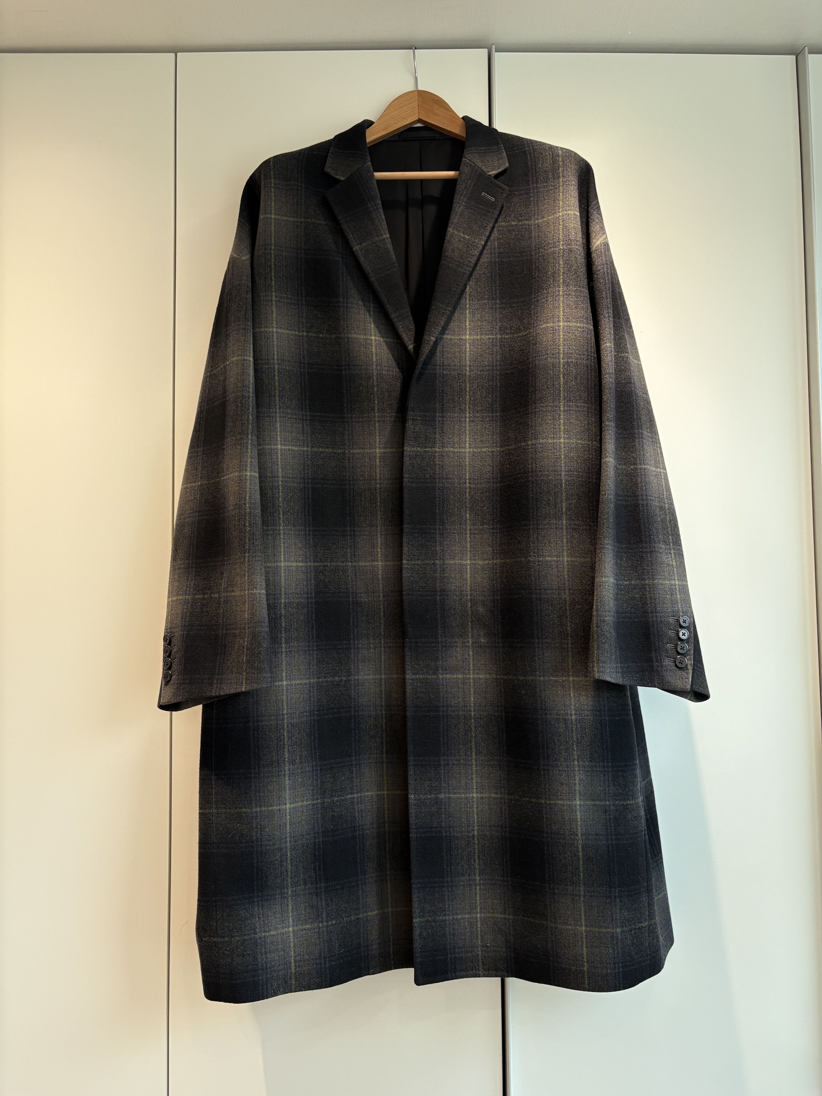 Lad Musician LAD MUSICIAN 17AW Melton Ombre Check Big Chester Coat - 46 Size US M / EU 48-50 / 2 - 3 Thumbnail