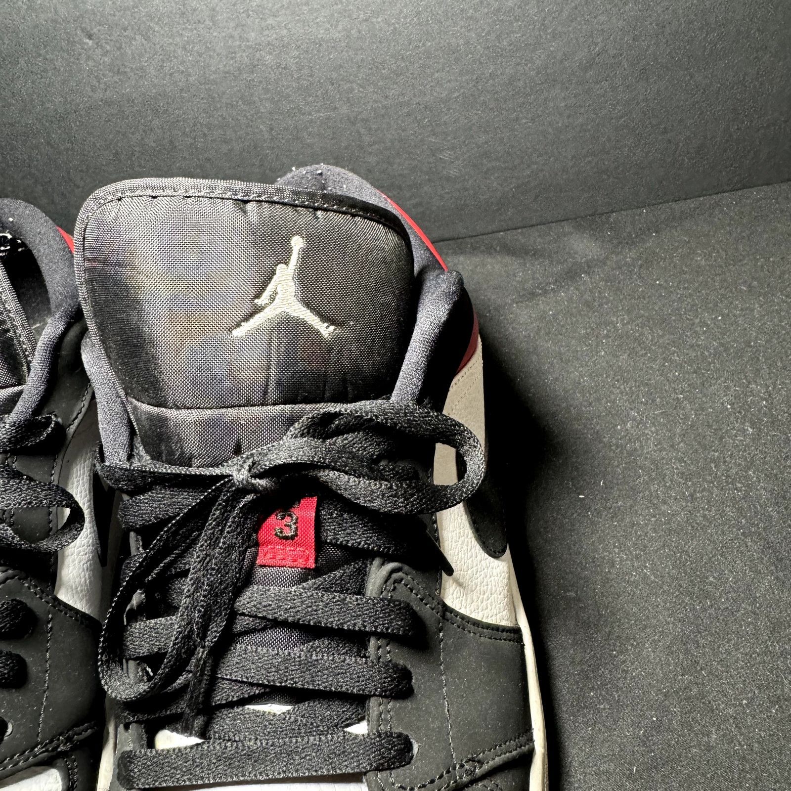Jordan Brand × Nike Size 13 - Nike Air Jordan 1 Low Black Toe Men's Shoes Size US 13 / EU 46 - 5 Thumbnail