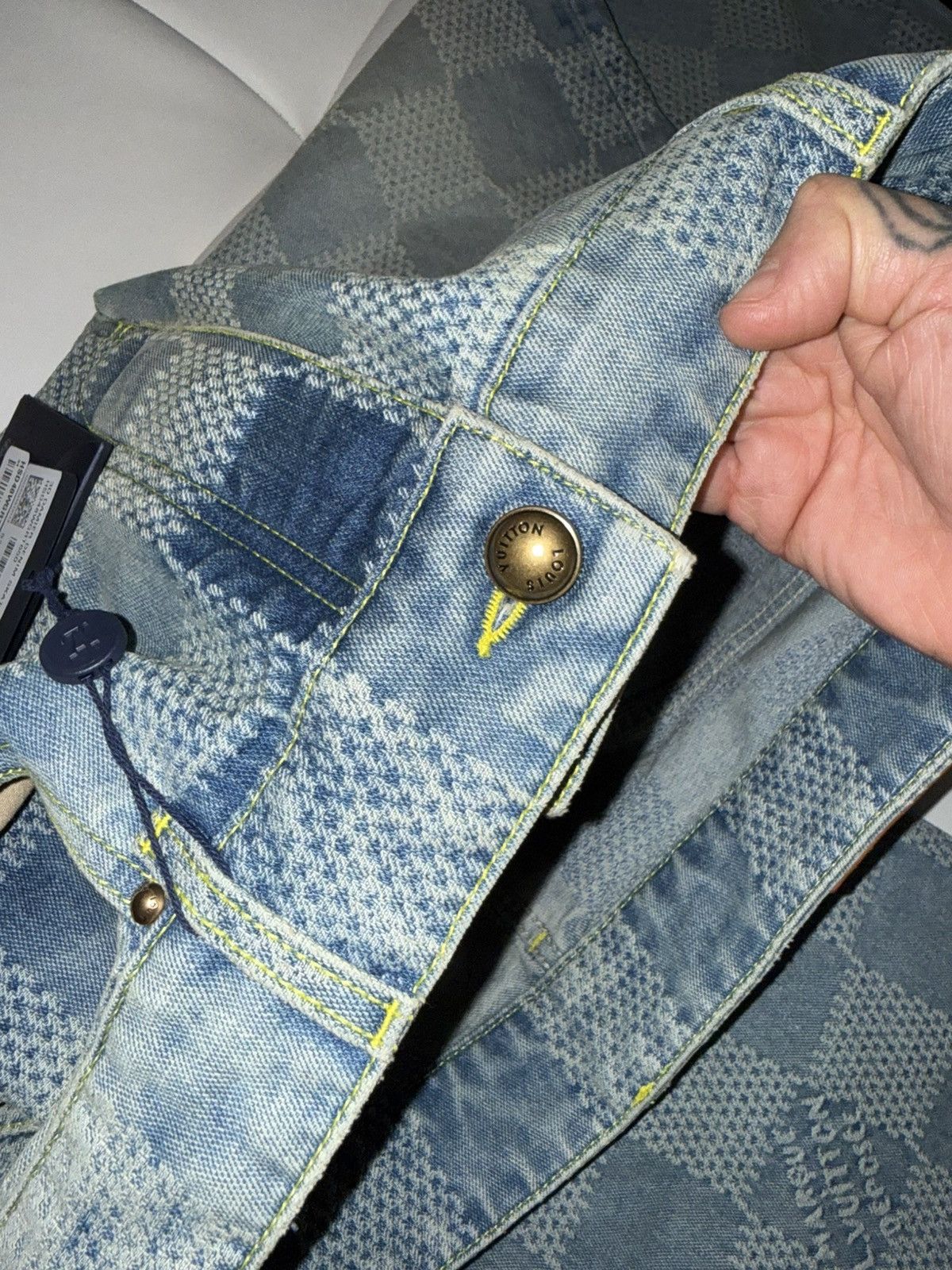 Louis Vuitton Damier skate denim jeans 34 Size US 34 / EU 50 - 15 Thumbnail