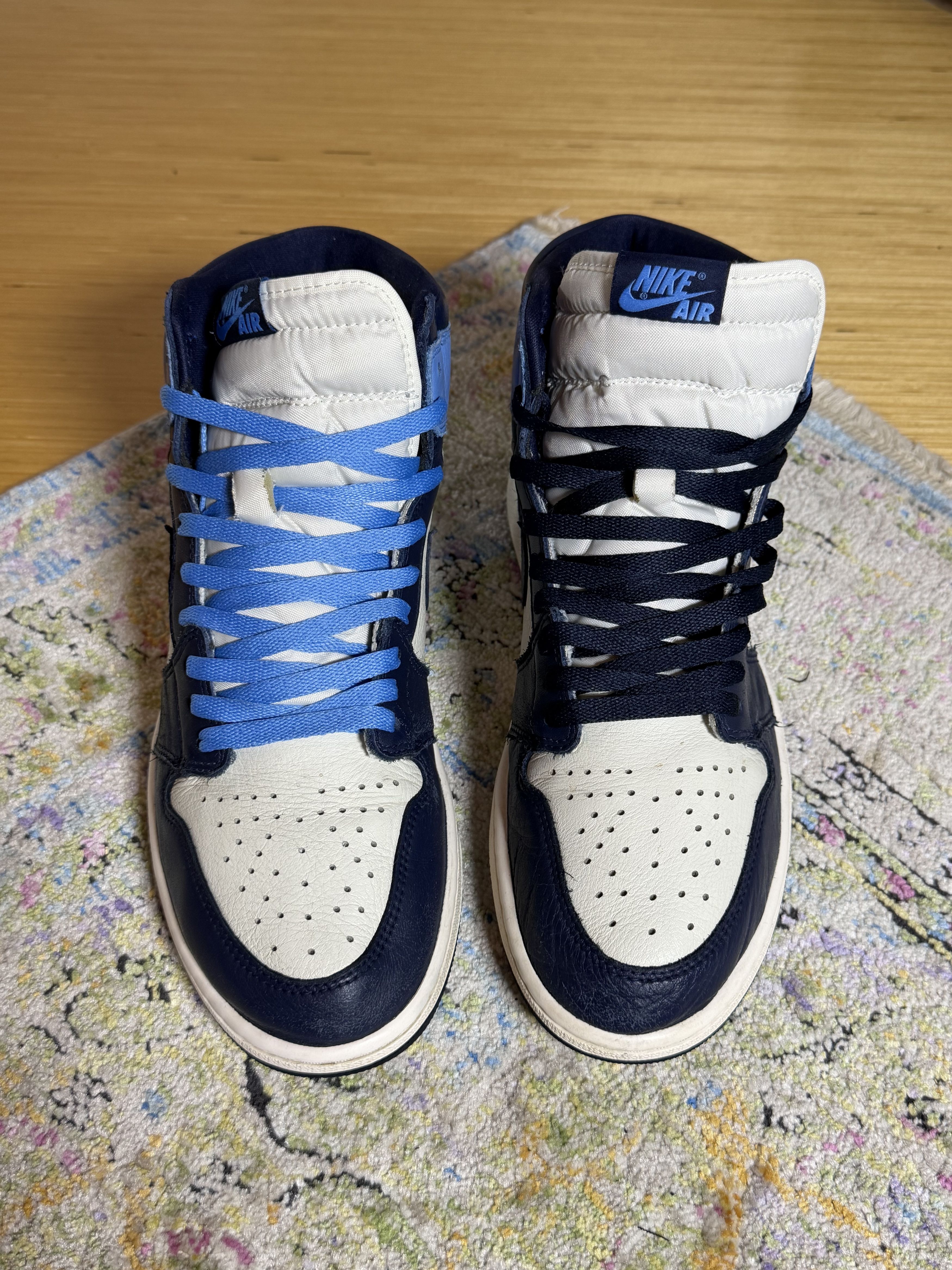 Jordan Brand Nike Air Jordan 1 Retro High OG 'Obsidian' Sneakers Size US 11 / EU 44 - 6 Thumbnail