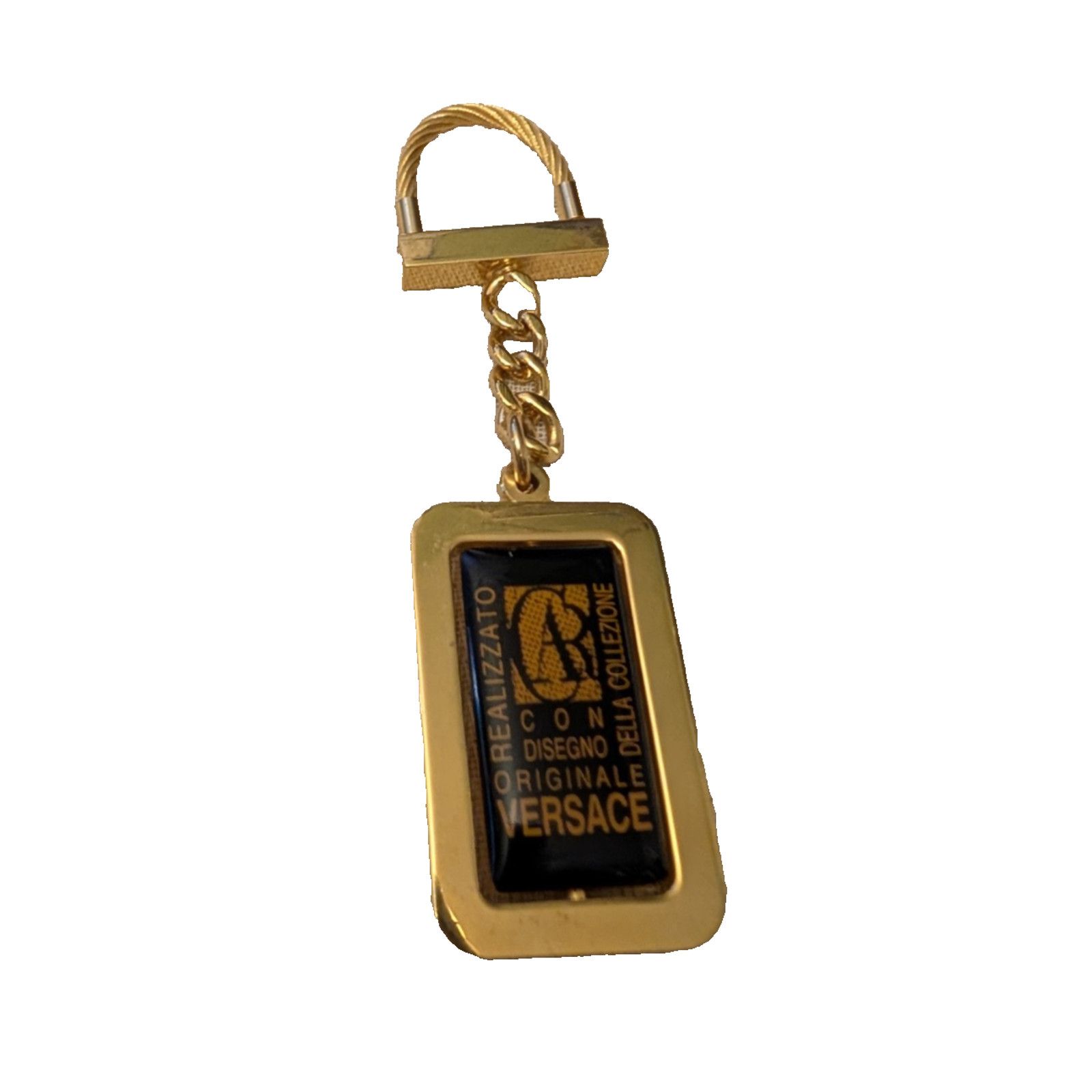 Versace VERSACE Goldtone Key Chain Della Collezione Key Ring EUC Size ONE SIZE - 1 Thumbnail