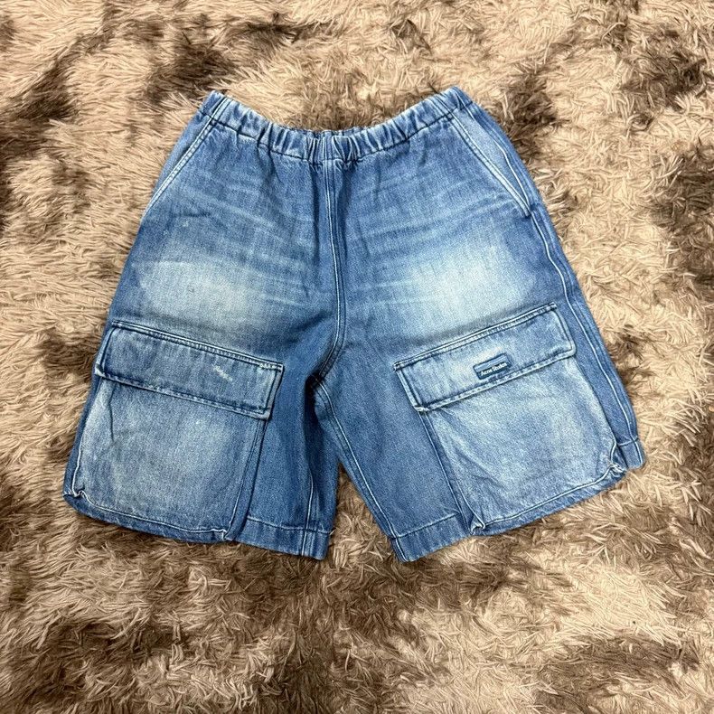 Acne Studios acne studios 25 New cargo Denim Destroy Shorts Size US 44 / EU 60 - 1 Thumbnail