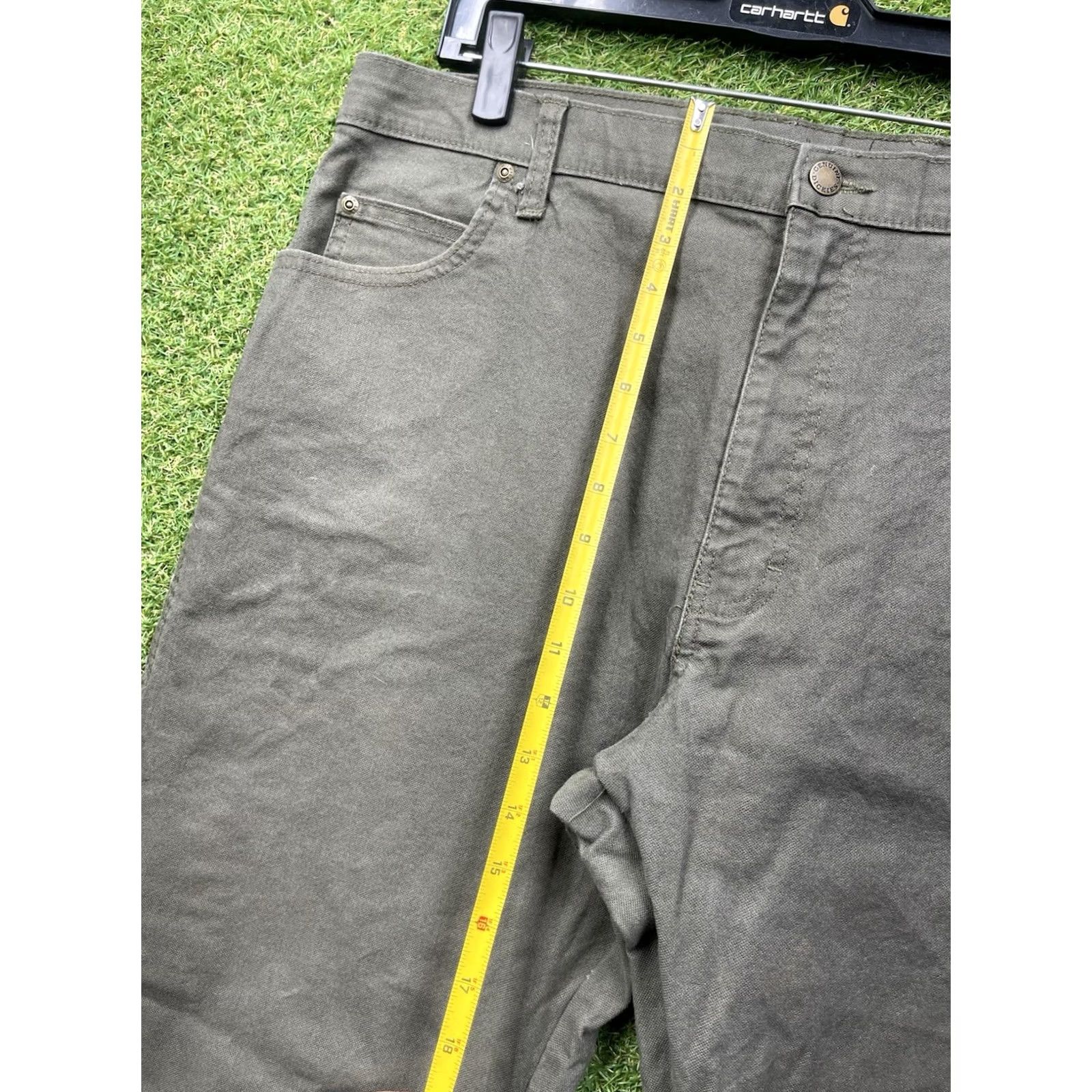 Dickies Dickies 874 Pants Mens 38x30 Carpenter Workwear Brown Canvas Cotton Straight Front 5-Pocket Logo USA 80s 90s Vintage Mens Size US 38 / EU 54 - 6 Thumbnail