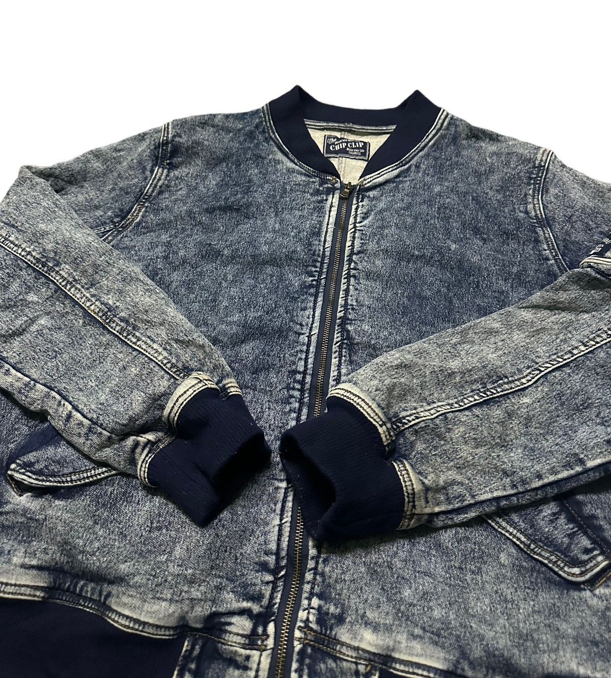 Japanese Brand Chip clip bomber jacket Size US XXL / EU 58 / 5 - 8 Thumbnail