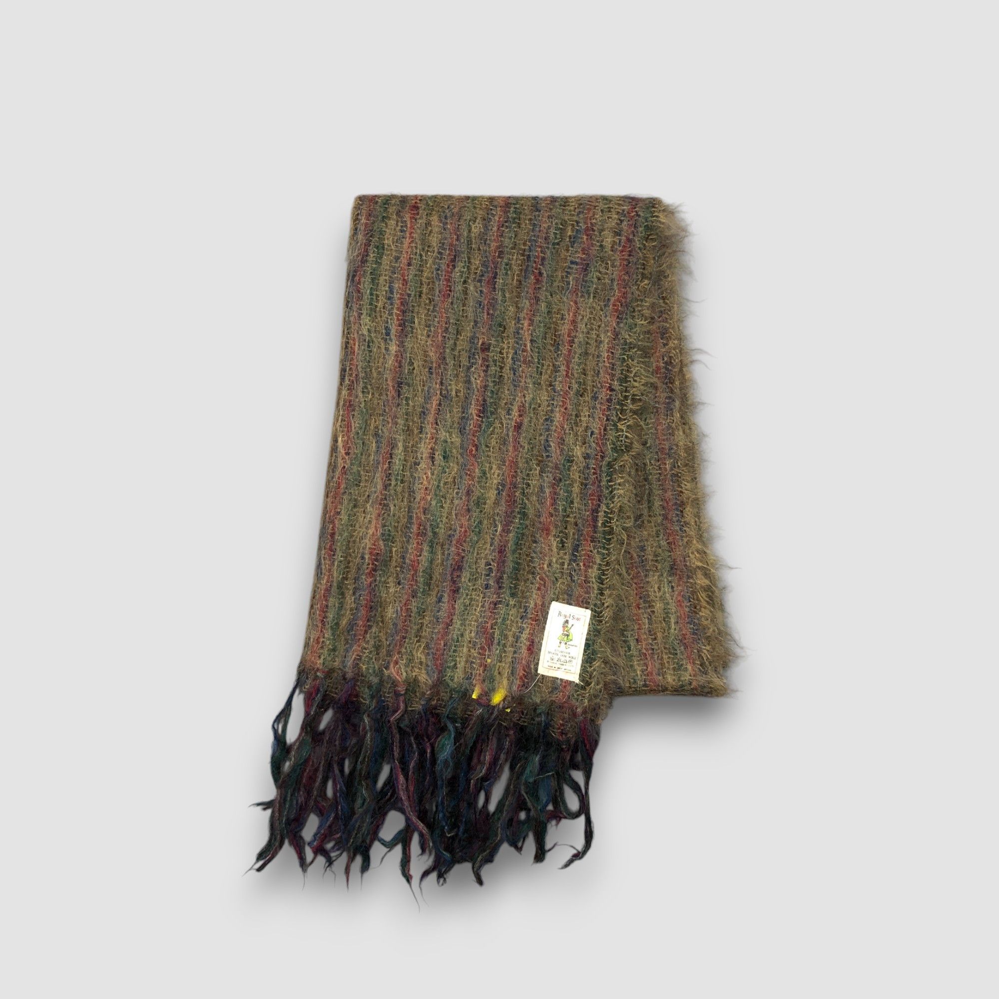 Japanese Brand Vintage Royal Scot Scarf Muffler Wool Mohair Scarves Size ONE SIZE - 2 Thumbnail