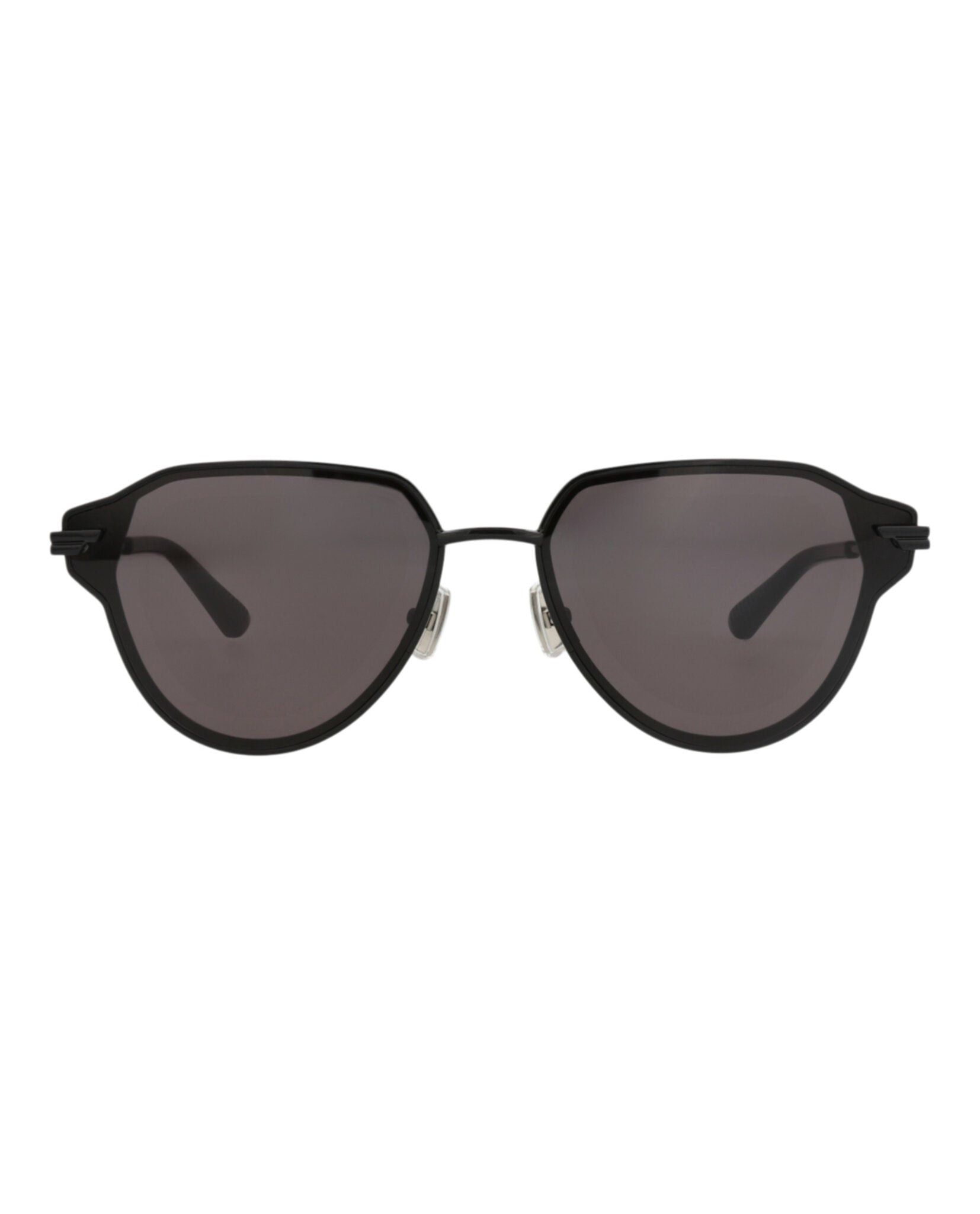 Aviator-Frame Metal Sunglasses in Black, Men's