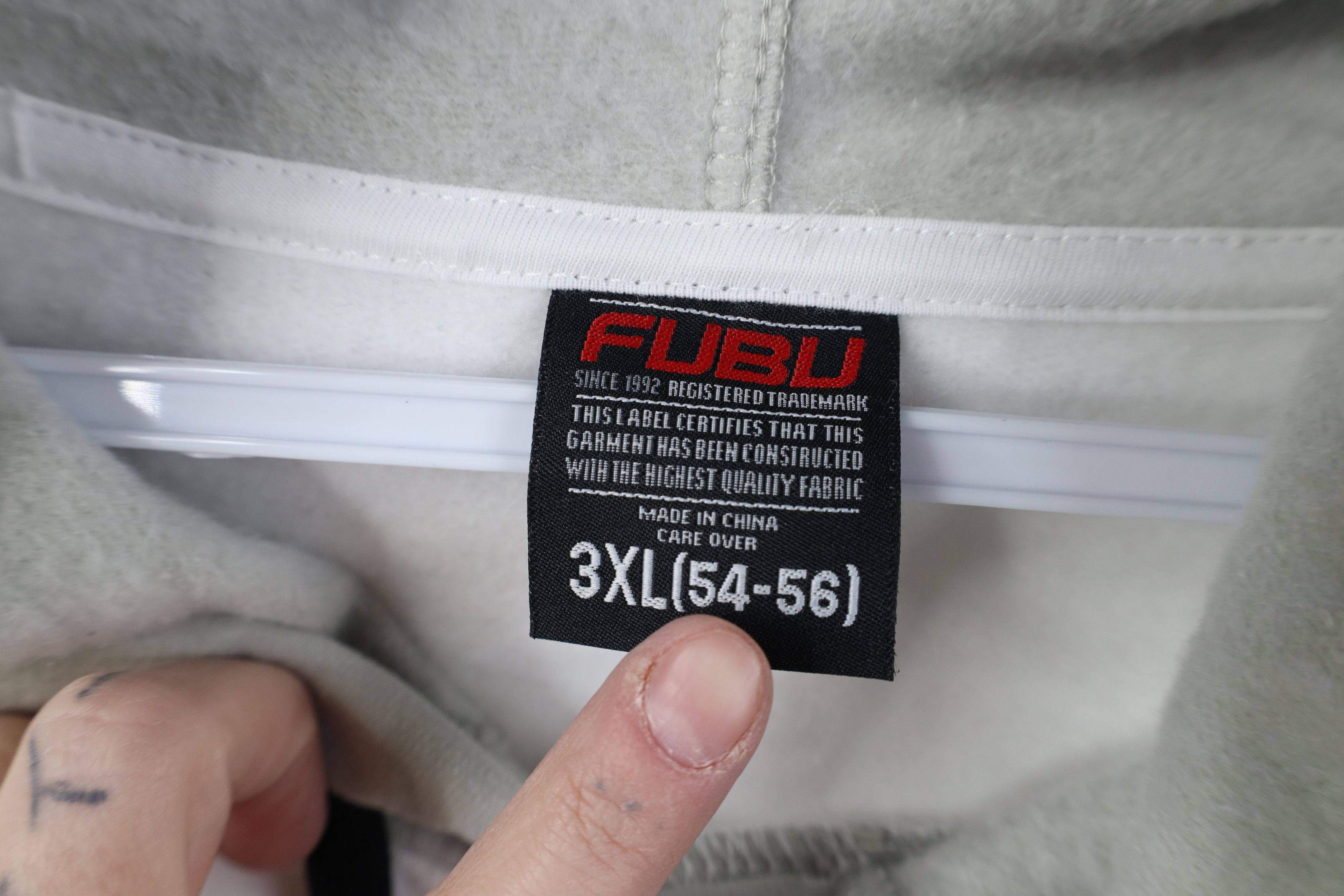 Fubu Deadstock Vintage Y2K FUBU Hip Hop Hoodie Sweatshirt White Size US XXL / EU 58 / 5 - 9 Thumbnail