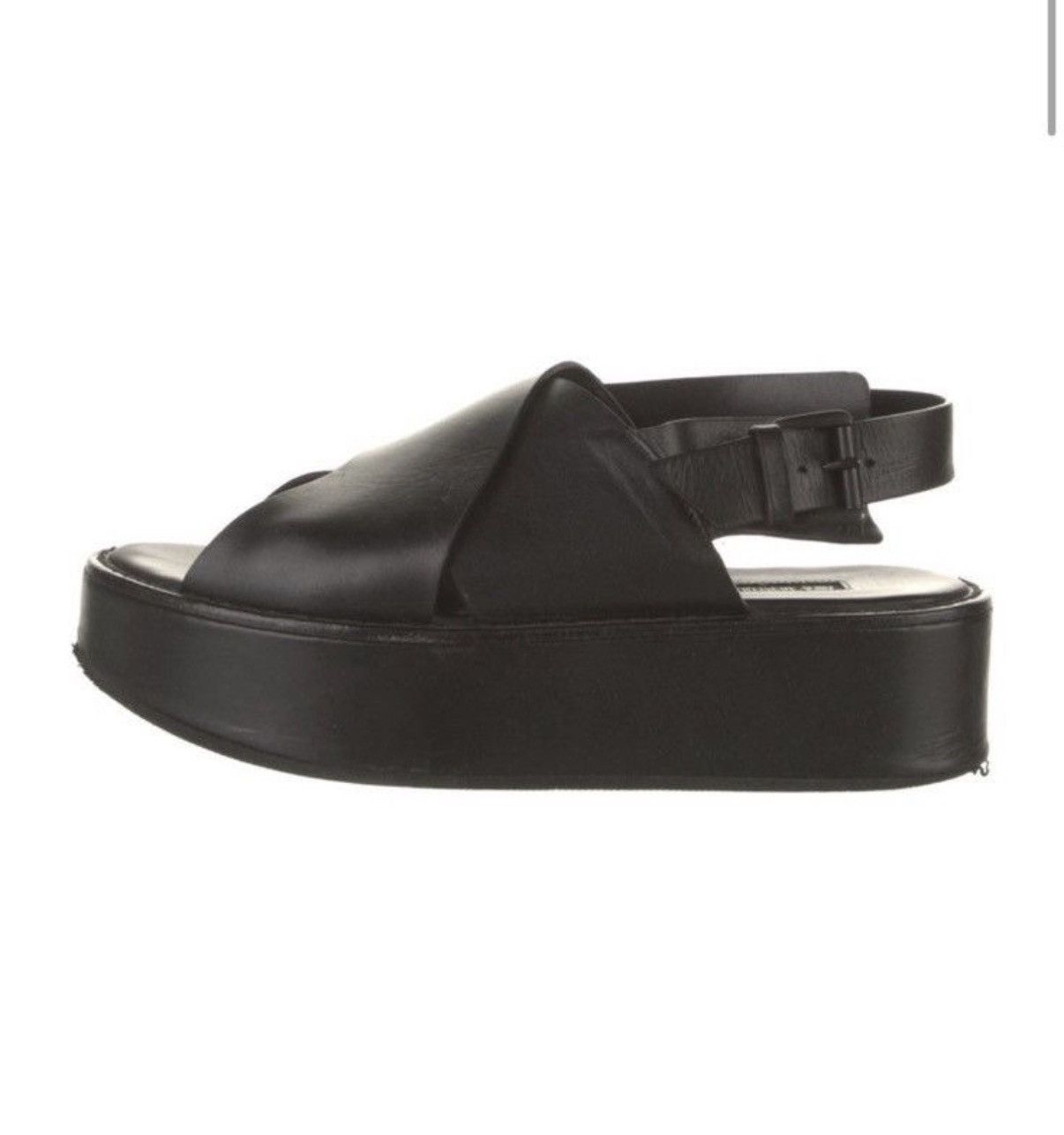 Ann Demeulemeester Ann Demeulemeester Leather Slingback Sandals Size US 9 / IT 39 - 2 Thumbnail