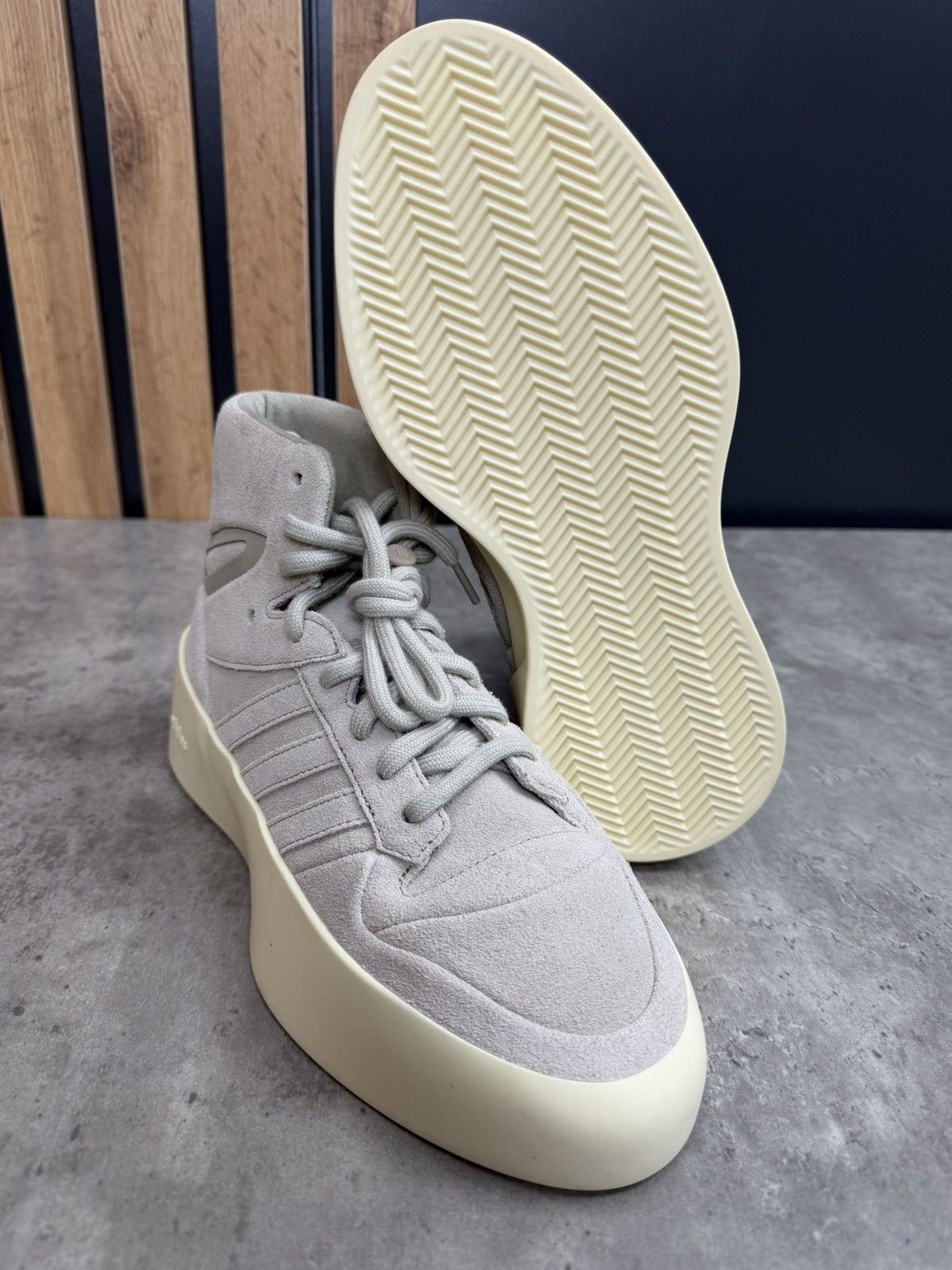 Adidas × Fear of God Adidas x Fear of God Athletics 86 High Sesame Sneakers Size US 7.5 / EU 40-41 - 8 Thumbnail