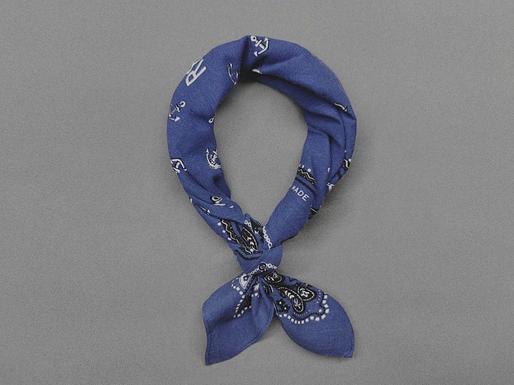 RRL Ralph Lauren RRL INDIGO Bandana COTTON Scarf handkerchief Size ONE SIZE - 2 Thumbnail