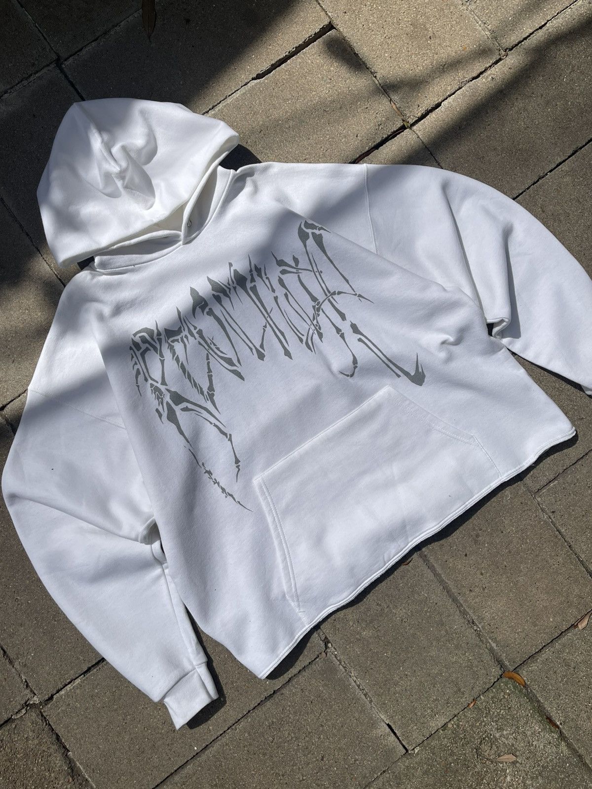 Revenge Revenge White Reflective ‘BONES’ Hoodie Size US L / EU 52-54 / 3 - 2 Thumbnail