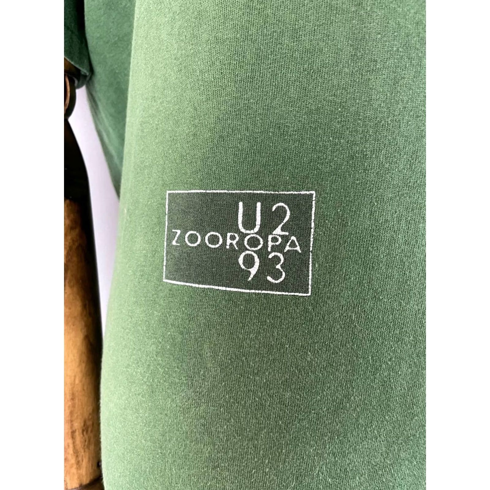 Vintage Vintage Screen Stars Mens U2 Zooropa Graphic Shirt Size XL Green Short Sleeve Size US XL / EU 56 / 4 - 4 Thumbnail