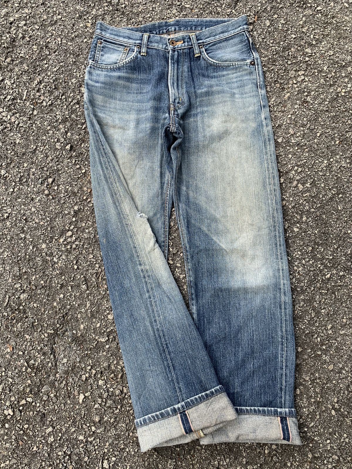 Edwin × If Six Was Nine × Kapital Vintage Edwin 505ZX Redline Selvedge distressed denim Size US 30 / EU 46 - 5 Thumbnail