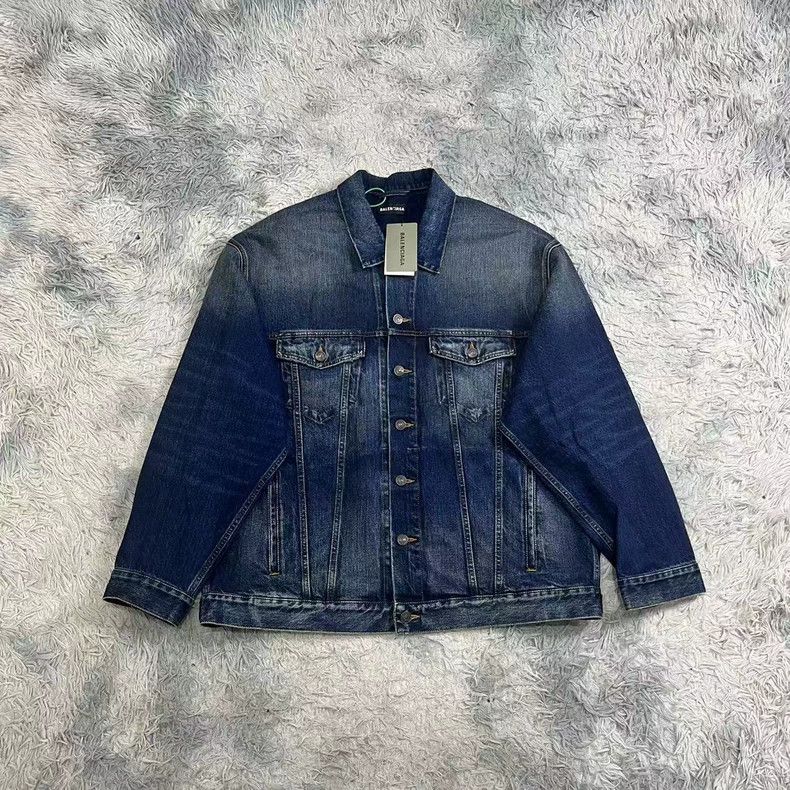 Balenciaga Balenciaga Denim Jacket Size US S / EU 44-46 / 1 - 1 Thumbnail
