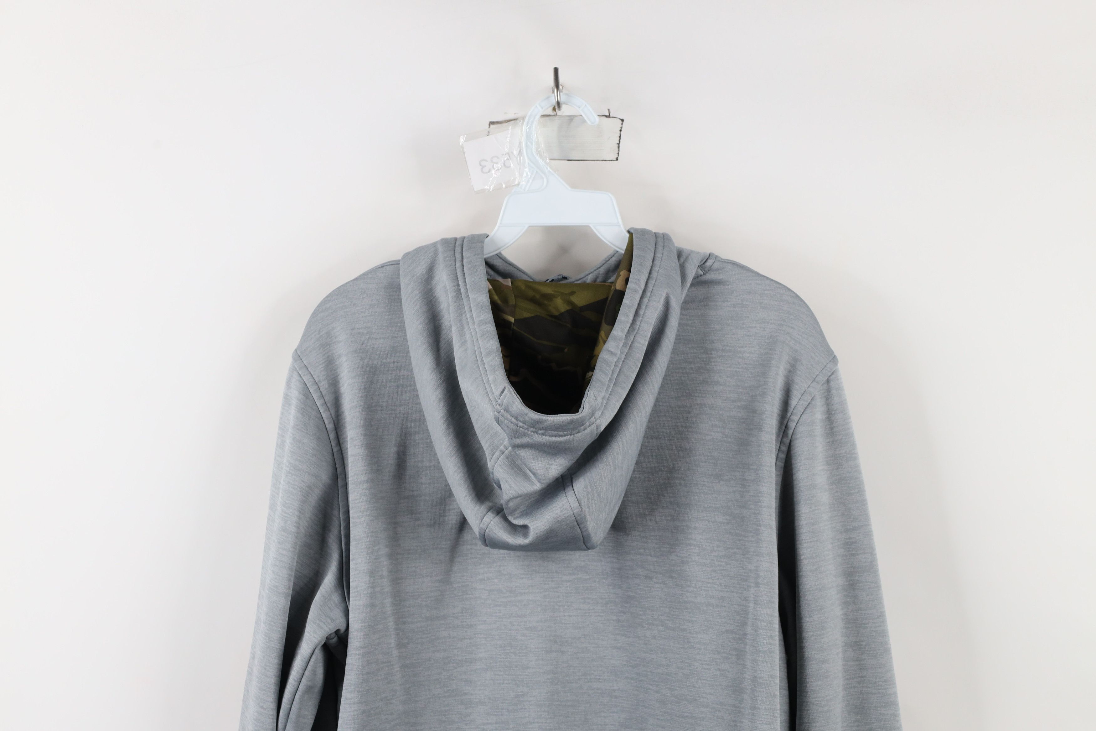 Under Armour × Vintage Under Armour Spell Out Camouflage Hoodie Sweatshirt Gray Size US M / EU 48-50 / 2 - 13 Thumbnail