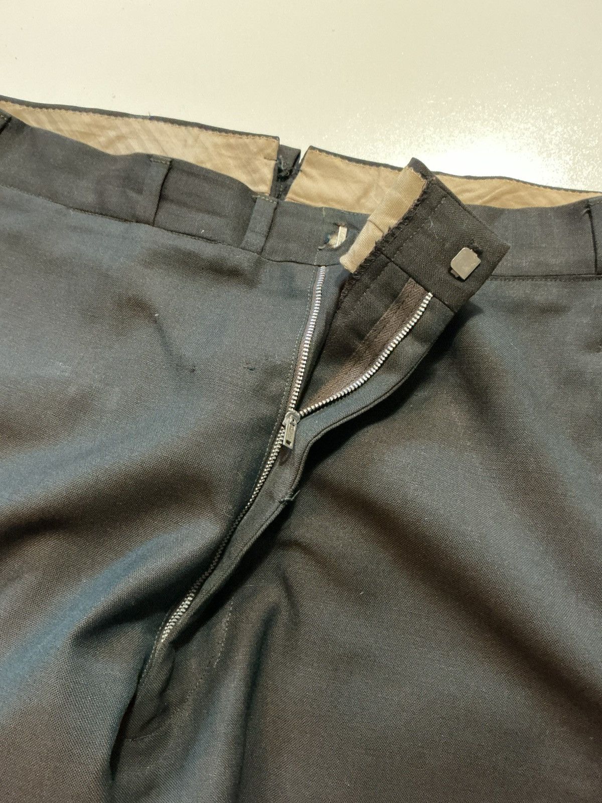 Vintage Vintage 60s Talon Zipper Cuffed Wool Hollywood Dress Pants Size US 32 / EU 48 - 11 Thumbnail