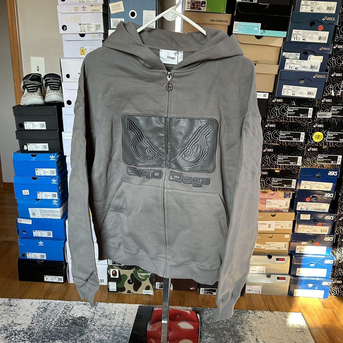 Hypebeast × Japanese Brand DOGS x BAD BOY x HBX MONOCHROMATiC ZiP UP HOODiE SWEATSHiRT Size US L / EU 52-54 / 3 - 8 Thumbnail