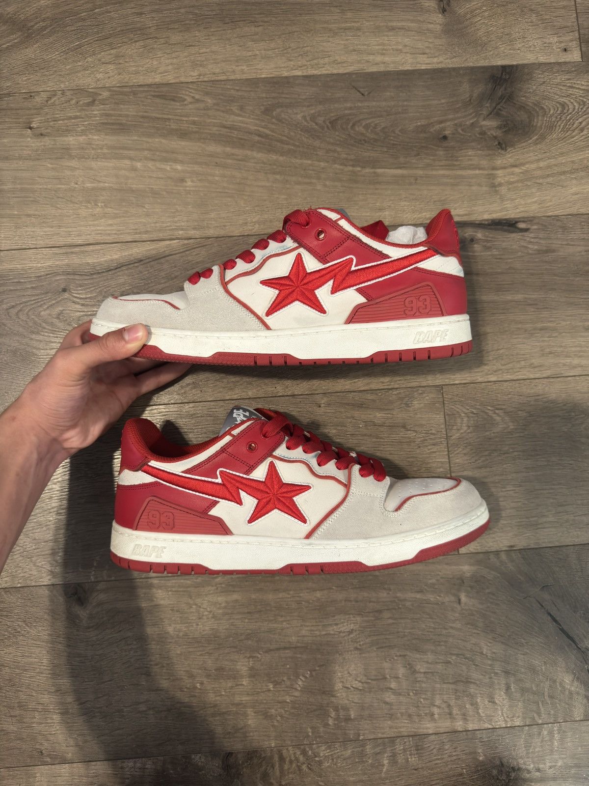 Bape BAPE SKSSTA #5 RED STITCH SUEDE SIZE 12 Size US 12 / EU 45 - 9 Thumbnail